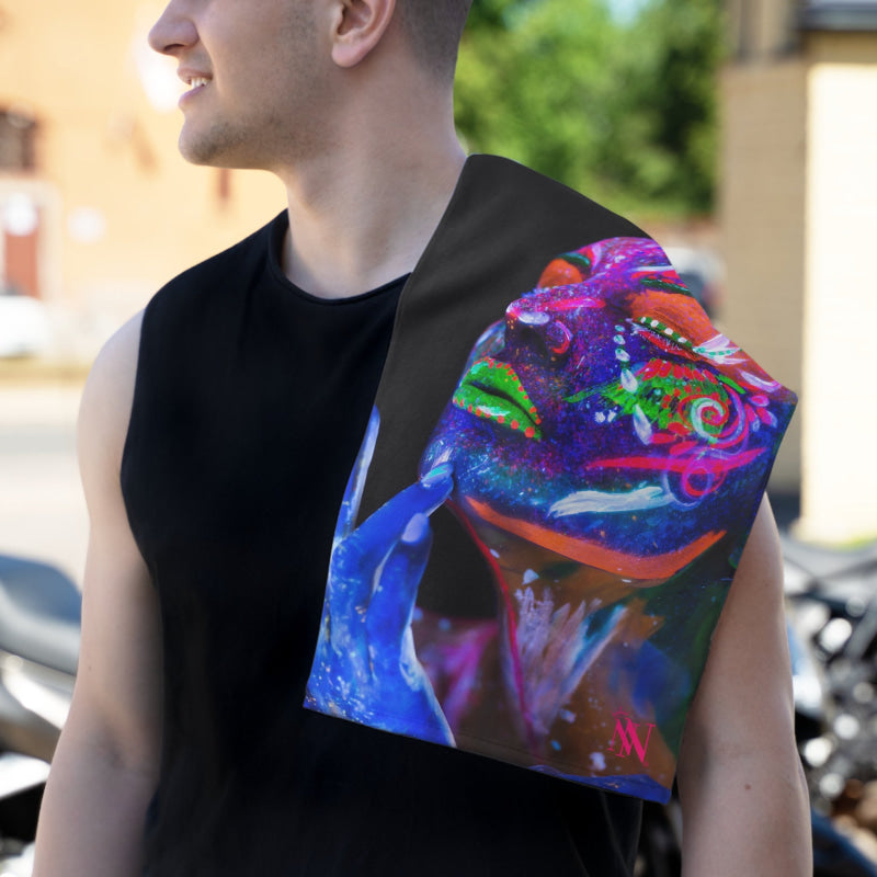 Painted Glow Blacklight Graphic | Mix & Match Soft Fun-Flirty Lovers’ Towels