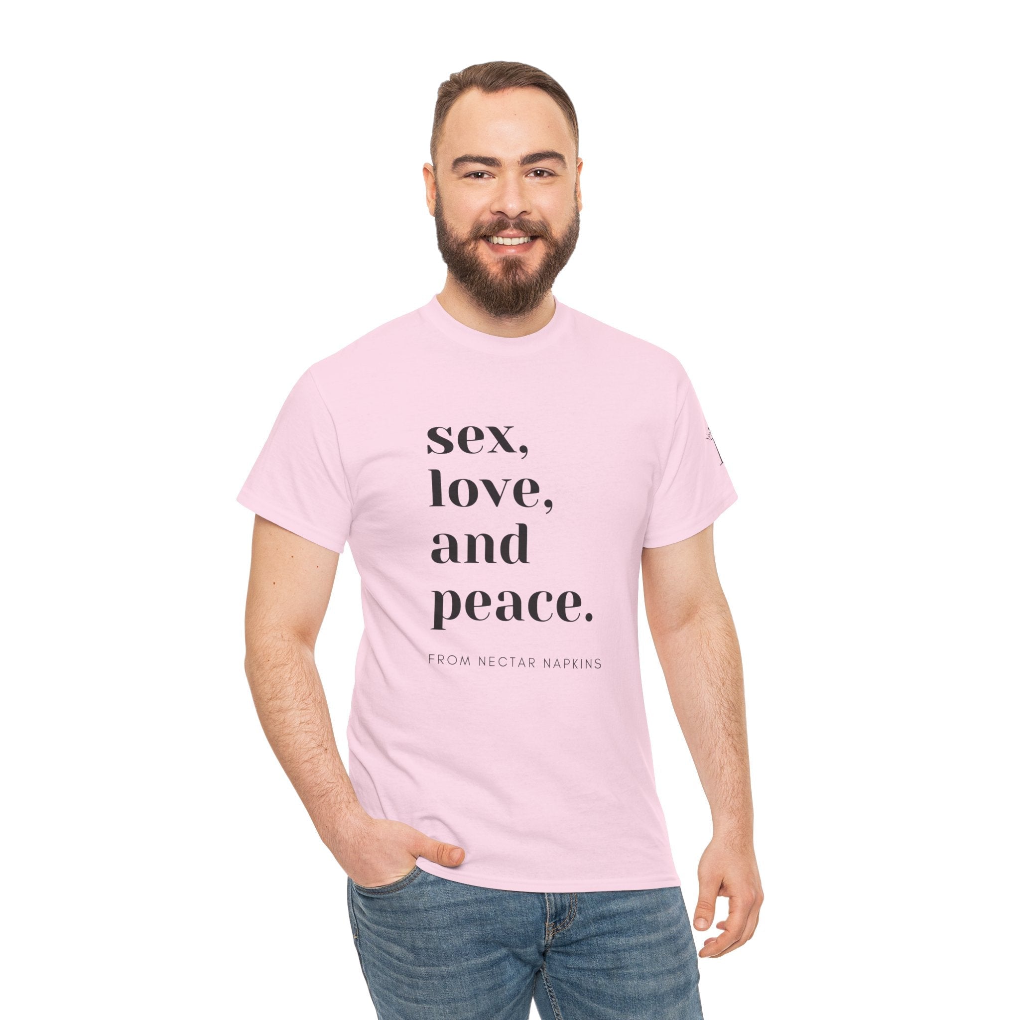 Sex Peace Love | Mix & Match 100% Cotton Unisex Fun-Flirty Lovers’ Tees