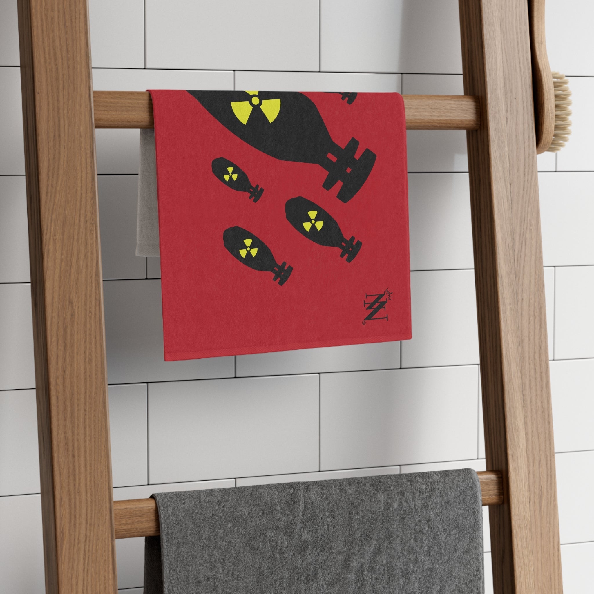Toxic Bombs Red | Mix & Match Soft Fun-Flirty Lovers’ Towels