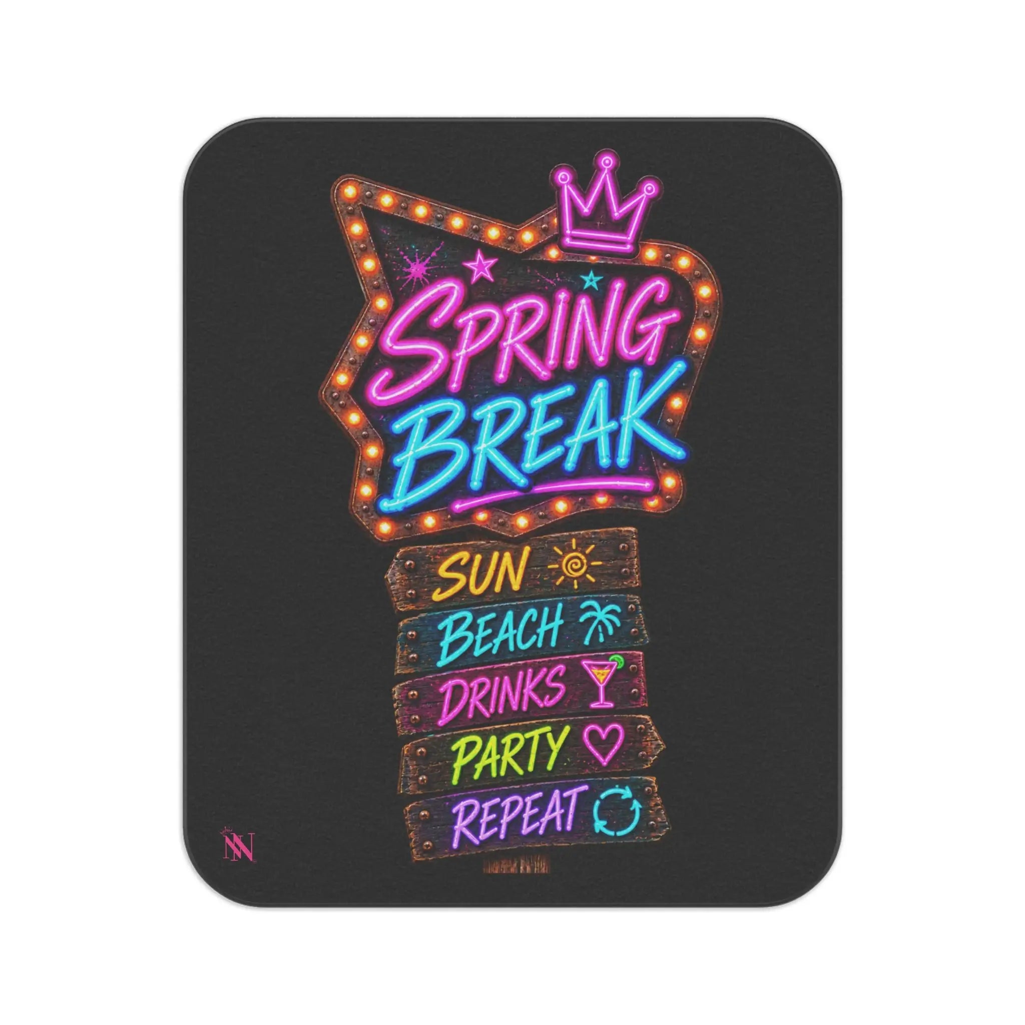 Spring Break Neon Sign Water-Resistant Sex Blanket