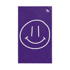 Happy Smiling Emoji Purple | Mix & Match Classic Fun-Flirty Lovers’ Towels