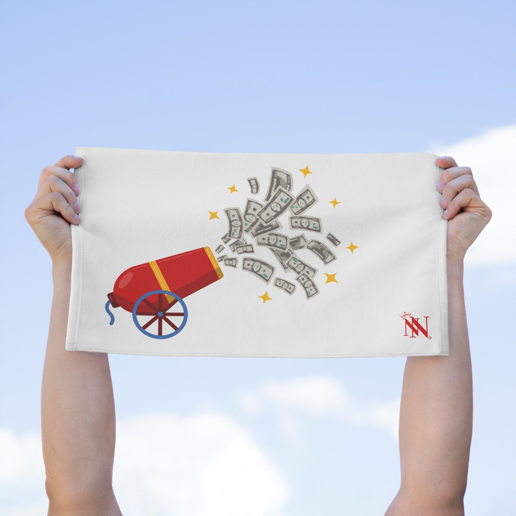 Money Shot Cannon Emoji | Mix & Match Soft Fun-Flirty Lovers’ Towels