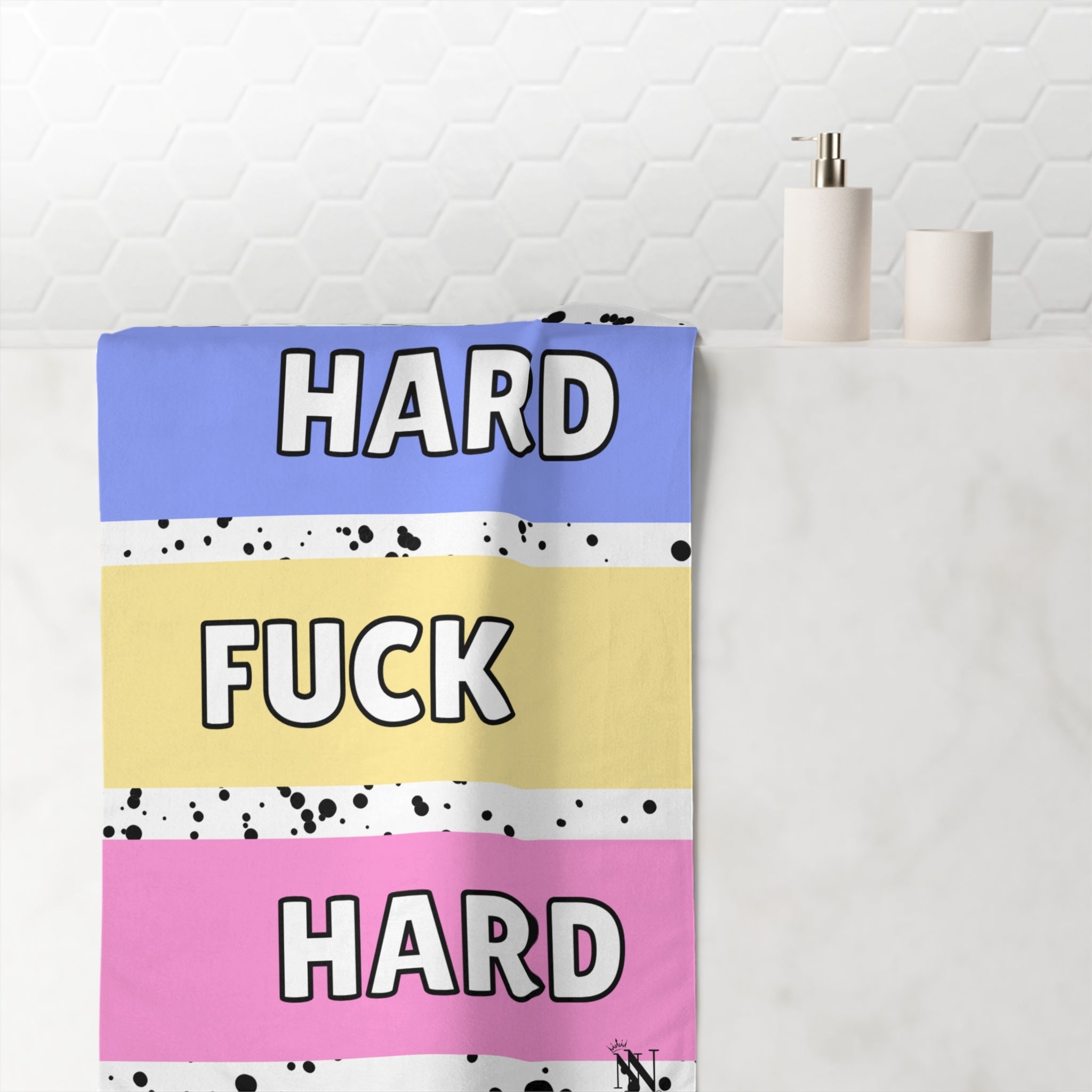Work Hard Fuck Hard | Mix & Match XL Fun-Flirty Lovers’ Towels