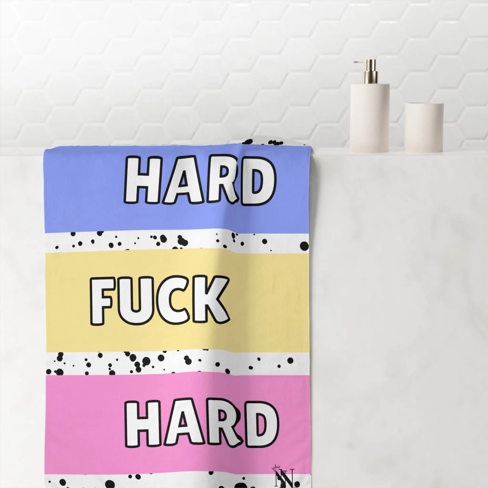 Work Hard Fuck Hard | Mix & Match XL Fun-Flirty Lovers’ Towels