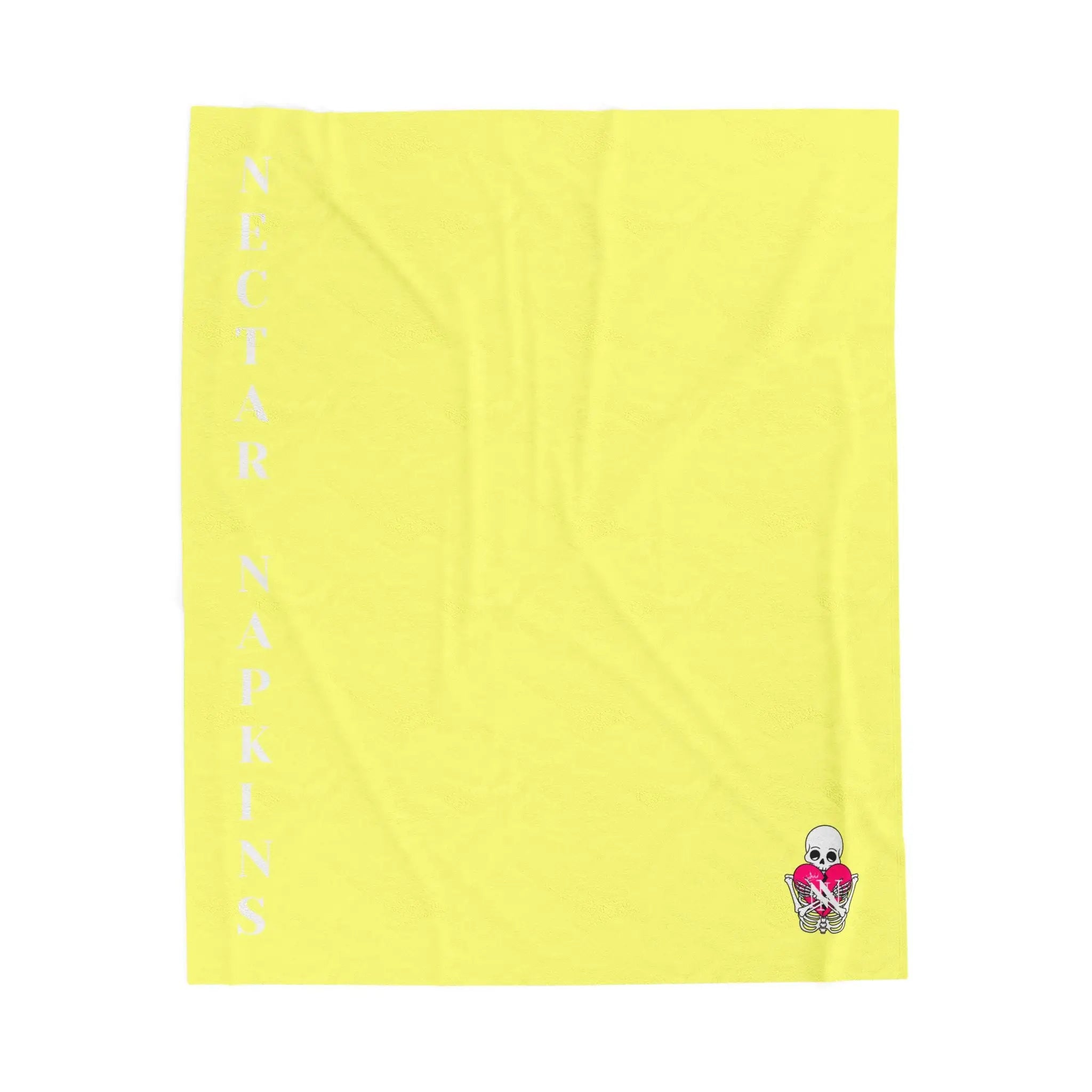 Nectar Napkins Brand Light Yellow Love Blanket