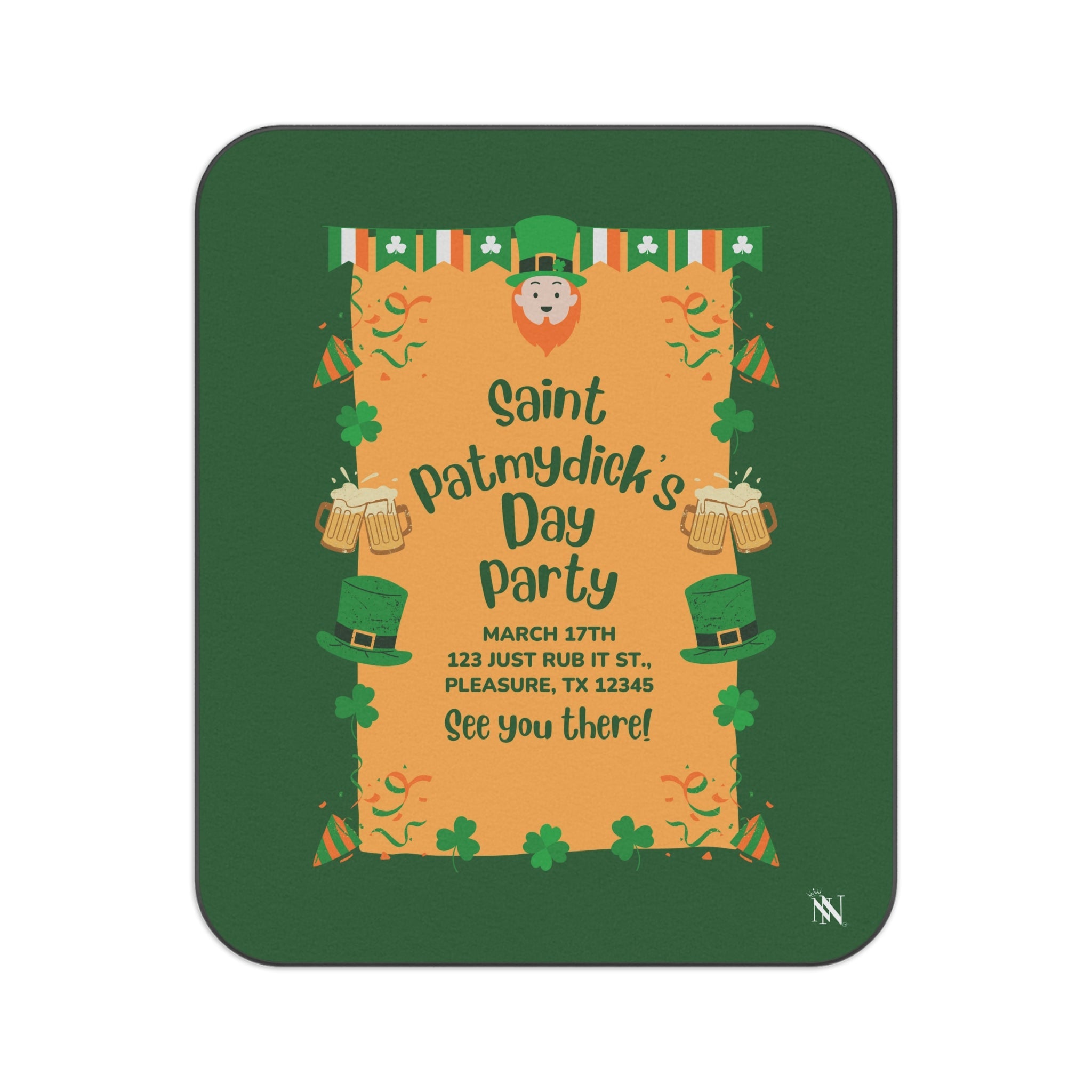 Saint PatMYDICK’s Day Party | Mix Match Fun-Flirty Lovers’ Water-Resistant Blankets