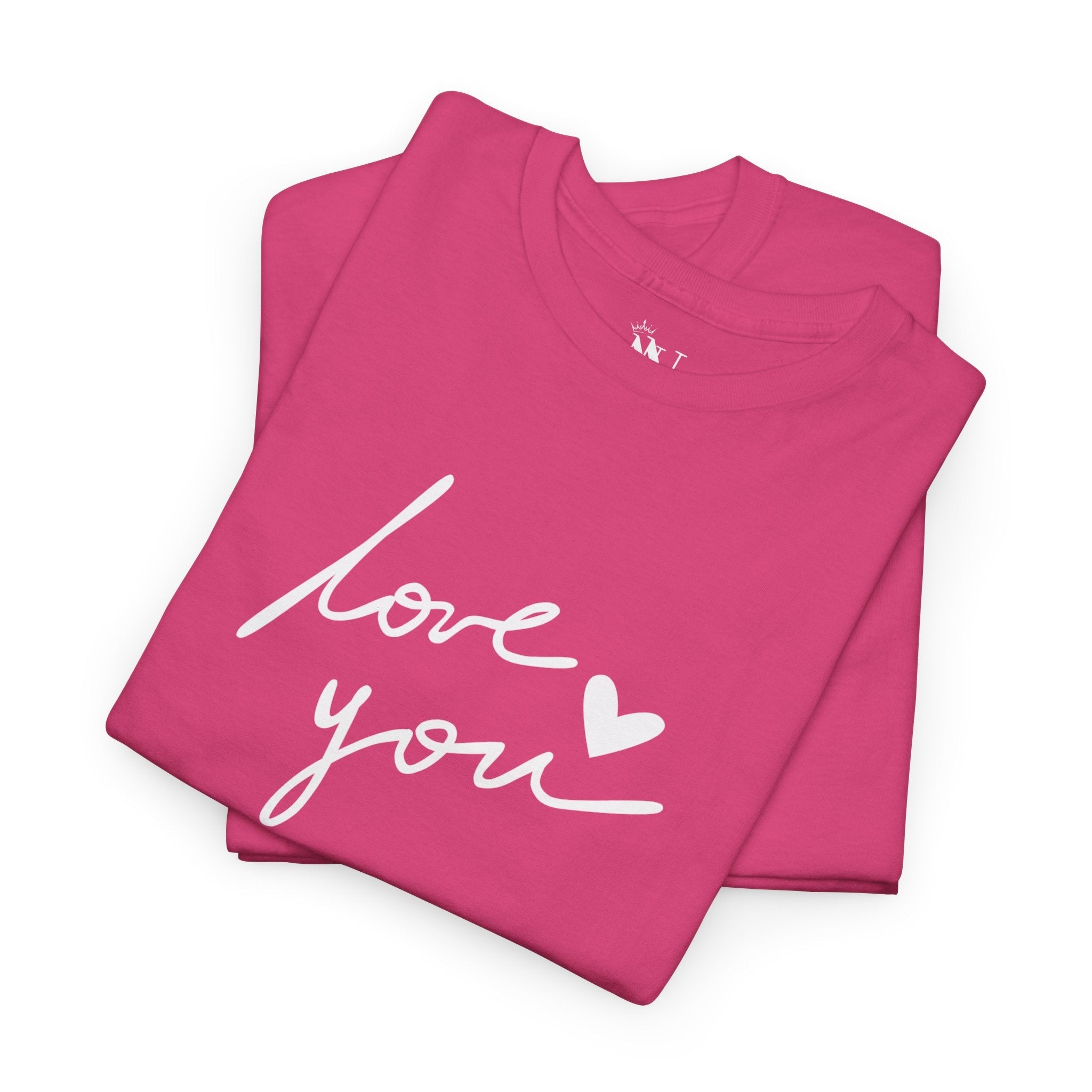 Love You with a Heart Sex Gifts for Her Graphic T-Shirt