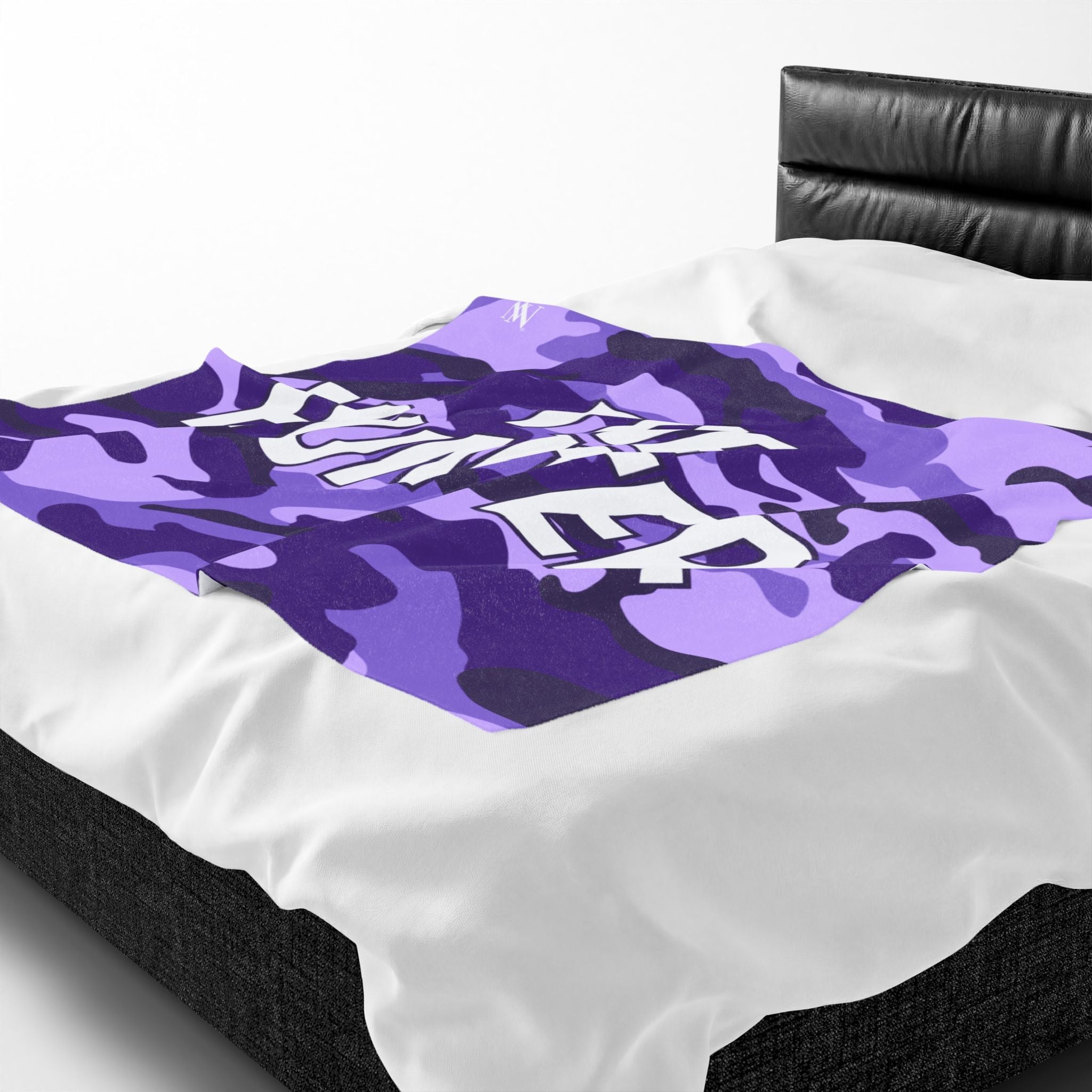 The Hunter Purple Camo Blanket