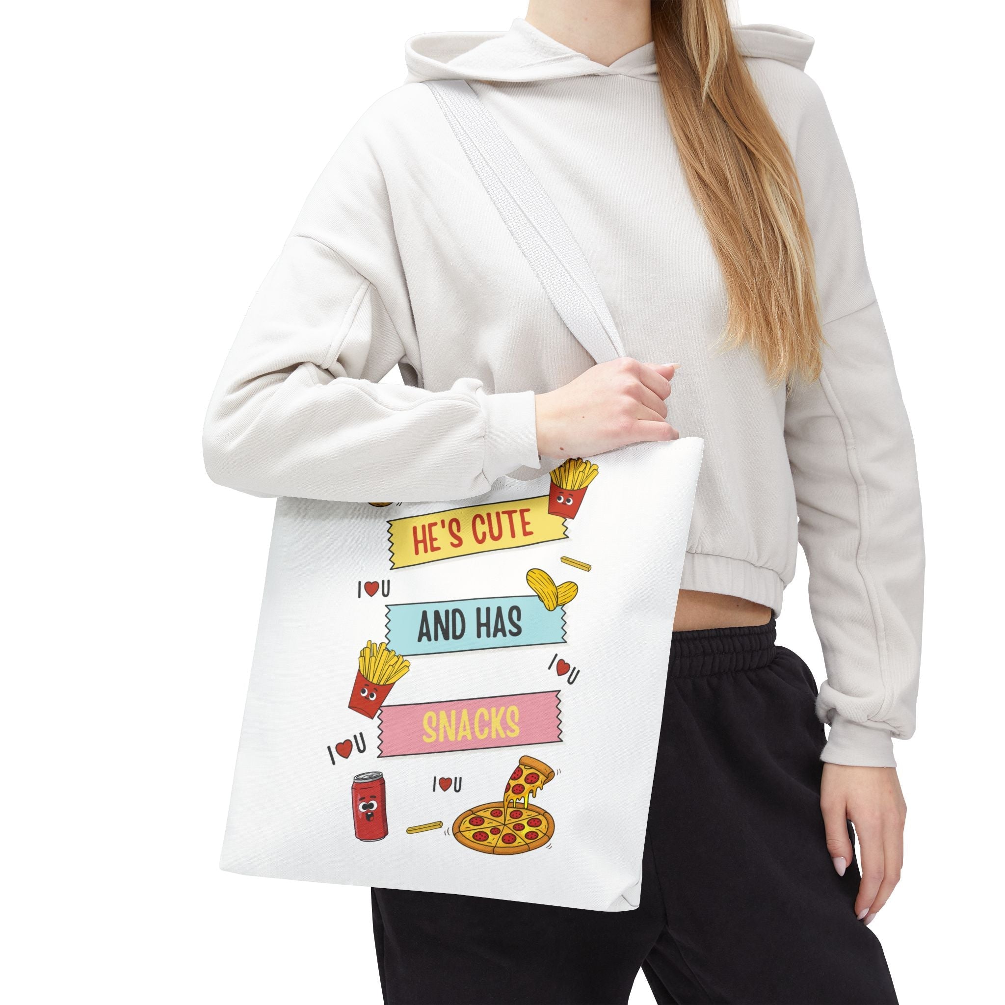 He’s Cute and Has Snacks | Mix & Match Fun-Flirty Lovers’ Totes
