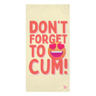 Don’t Forget to Cum! Heart Eyes Emoji | Mix & Match XL Fun-Flirty Lovers’ Towels