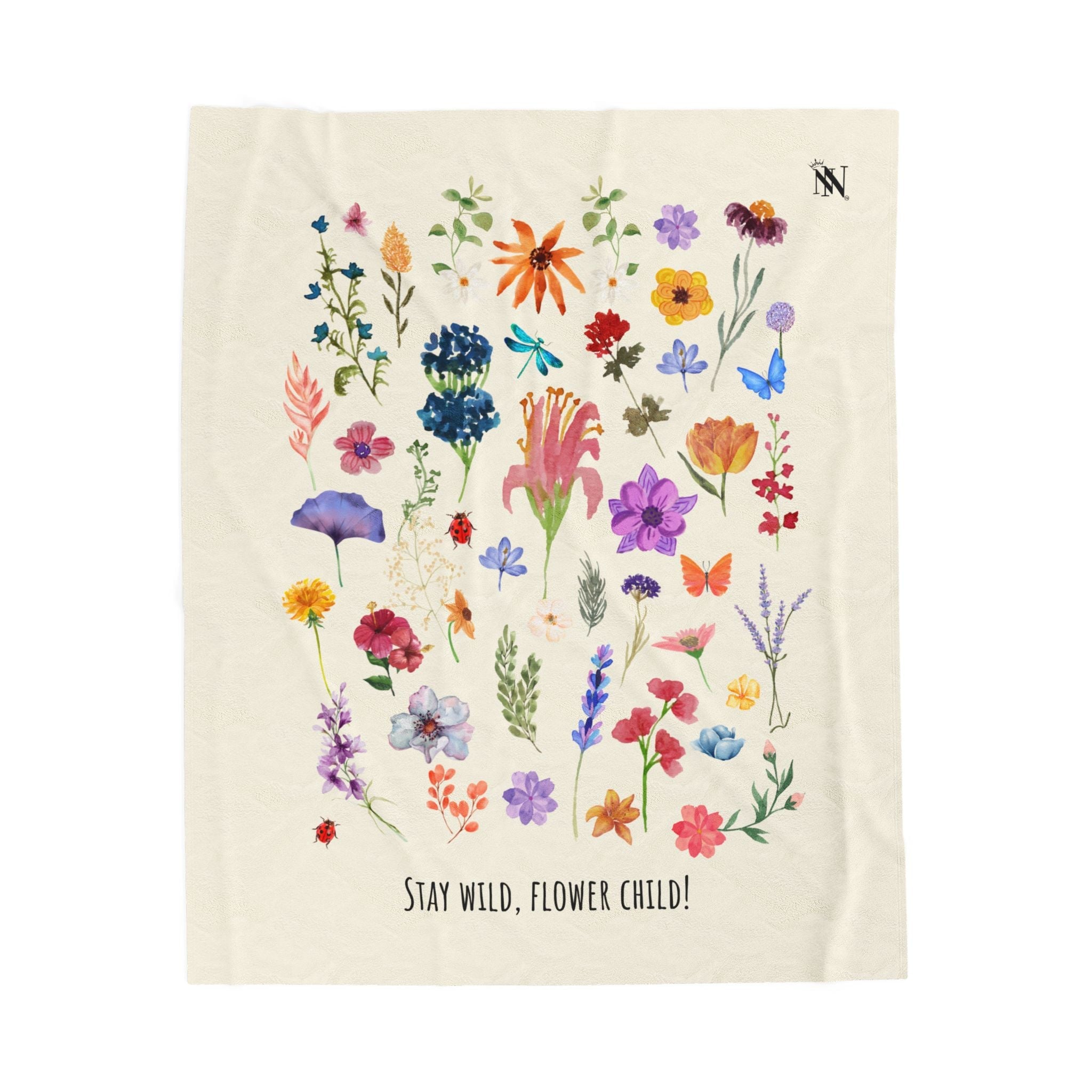 Stay Wild Flower Child! | Mix & Match Soft Fun-Flirty Lovers’ Blankets
