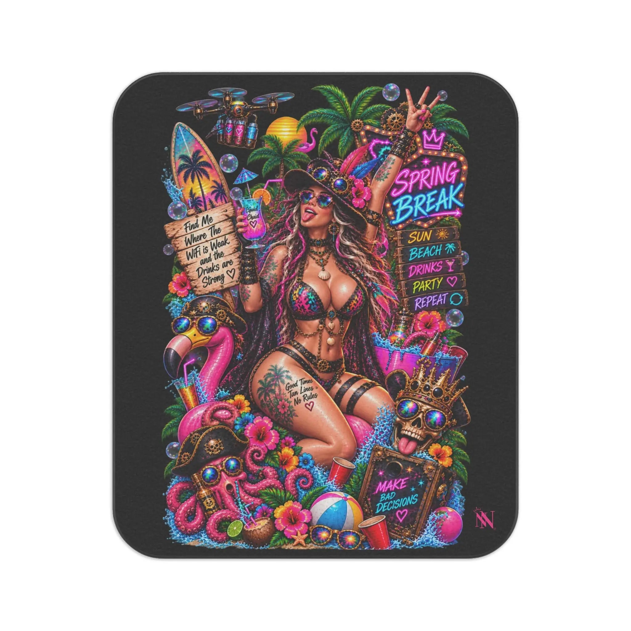 Spring Break Wicked Fantasy Water-Resistant Sex Blanket