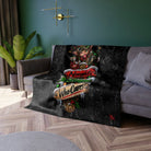 Naughty Nice Who Cares? Christmas | Nectar Napkins Fun-Flirty Lovers’ Crushed Velvet Blankets