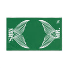 Mr. Mrs. Mermaid Shareable Sides Green Cum Towel