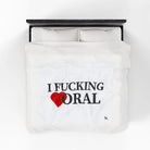 I Fucking Love Oral | Mix & Match Soft Fun-Flirty Lovers’ Blankets
