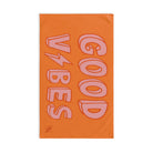 Good Vibes Red Electric Orange Crusta | Mix & Match Classic Fun-Flirty Lovers’ Towels