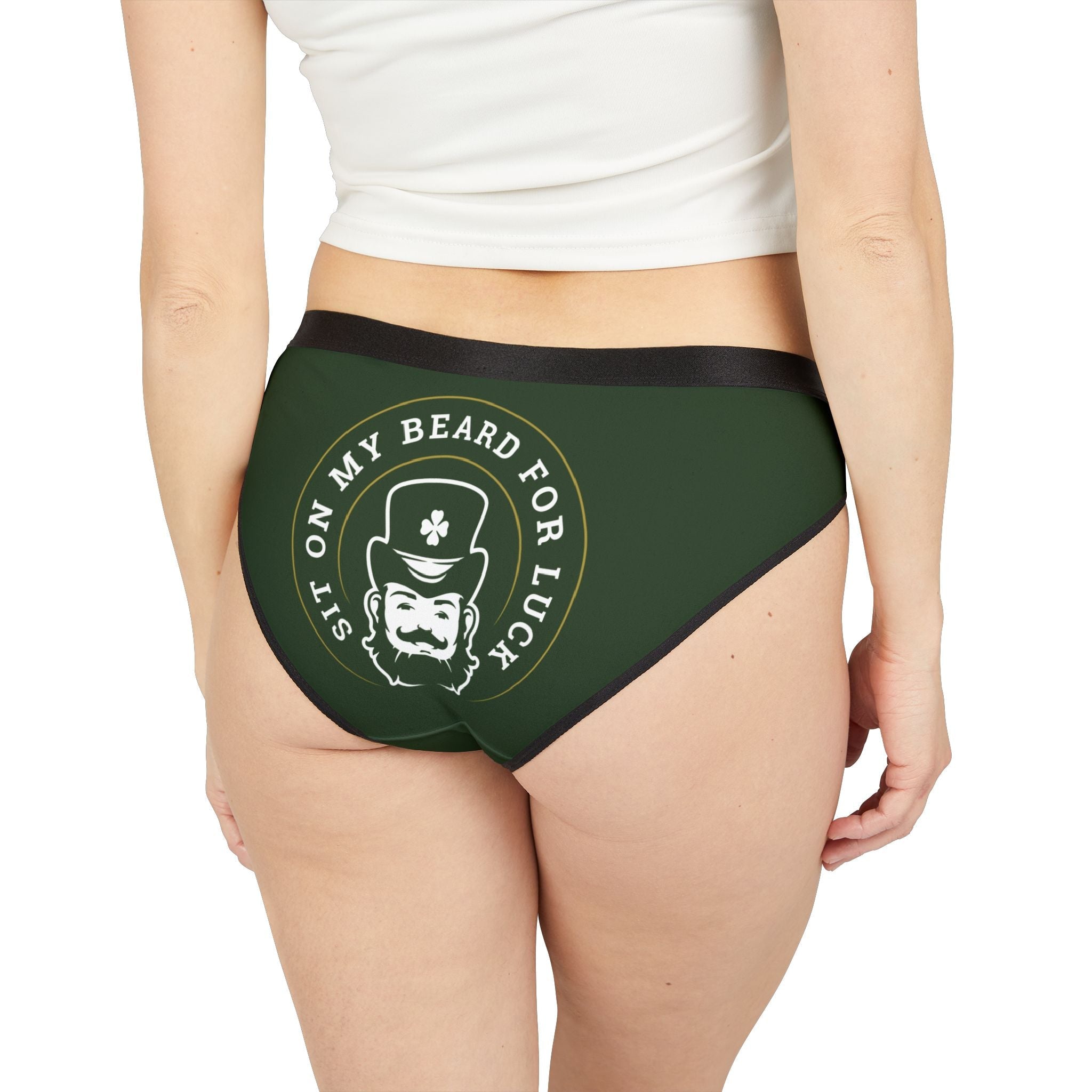 Sit on My Beard for Luck St. Patrick’s Day Sex Gifts Funky Women’s Panties