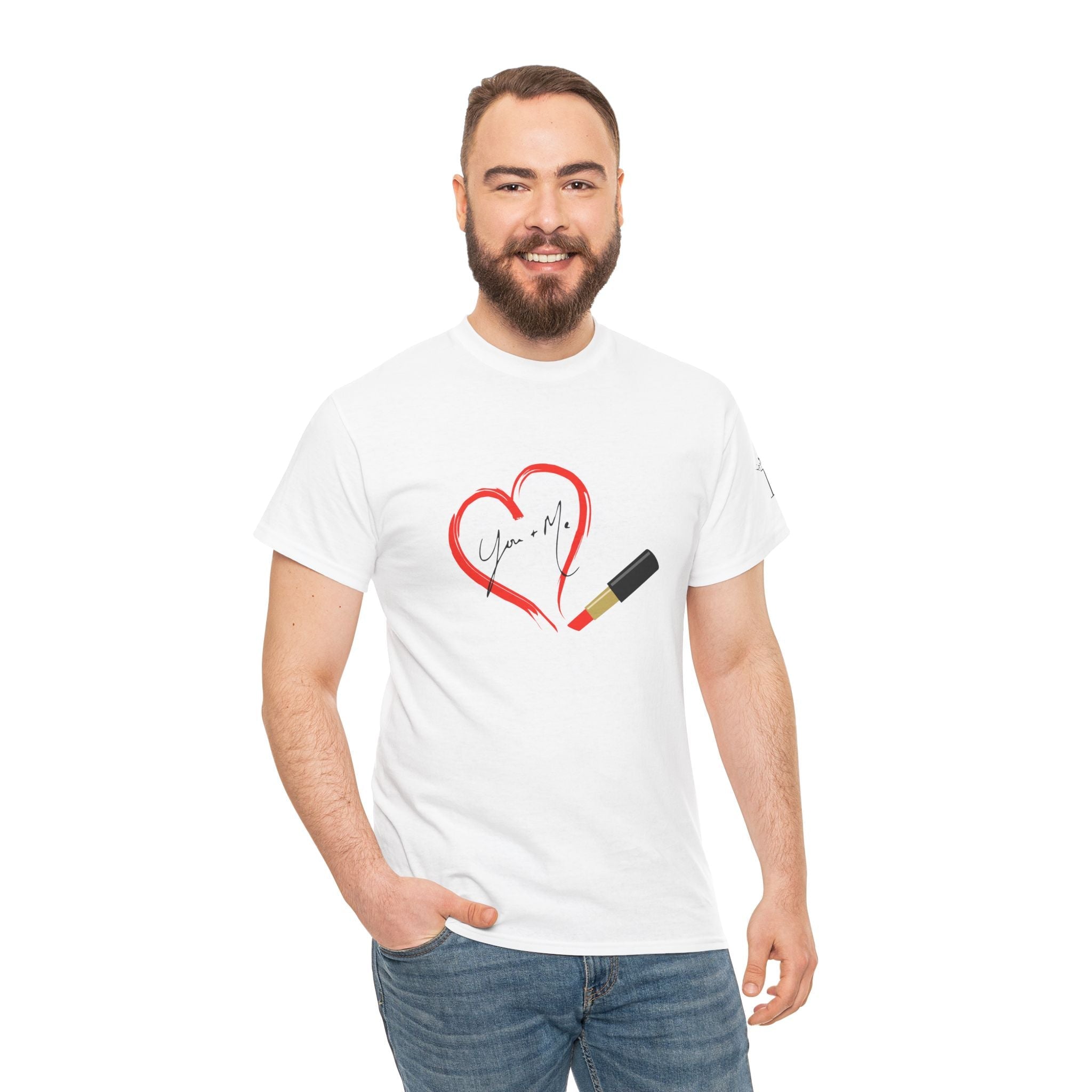 You + Me Lipstick Love | Mix & Match Cotton Unisex Fun-Flirty Lovers’ T-Shirts