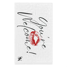 You’re Welcome! with a Kiss | Mix & Match Soft Fun-Flirty Lovers’ Towels