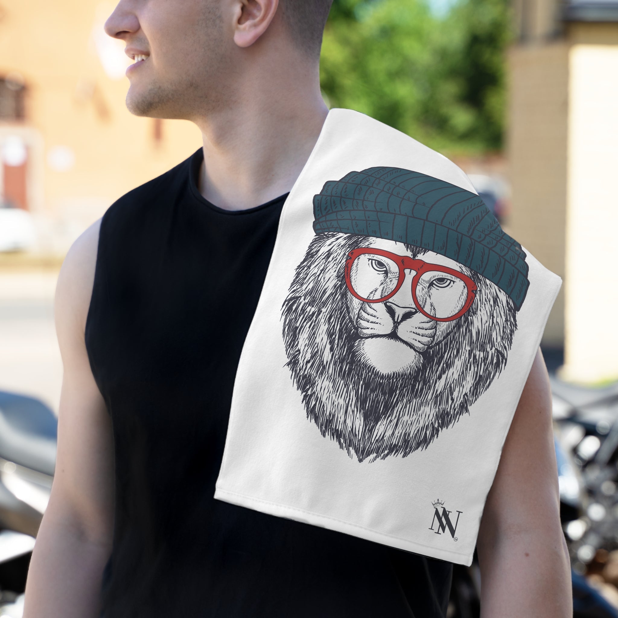 Cool Lion Cat | Mix & Match Soft Fun-Flirty Lovers’ Towels