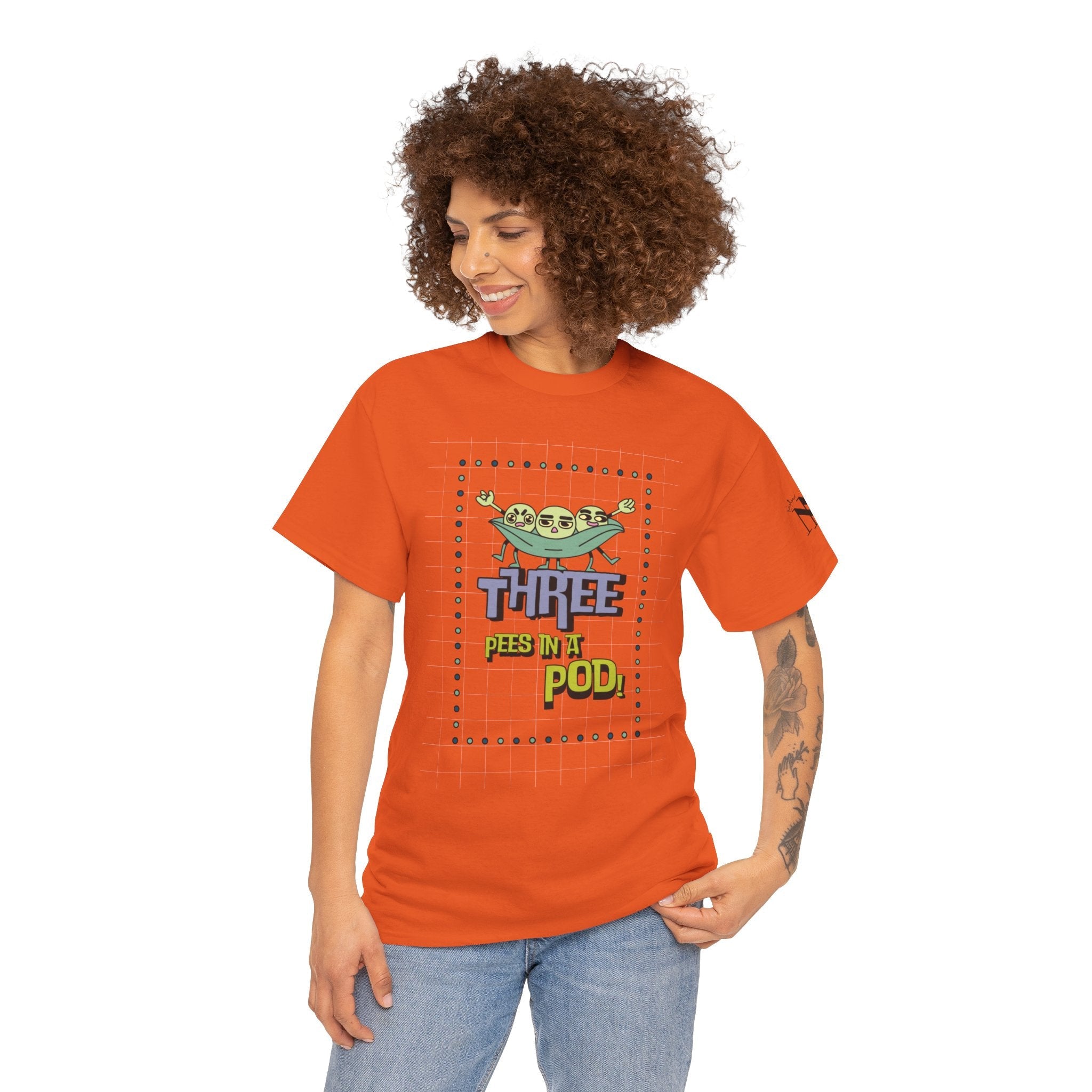 Three Pees in a Pod | Mix & Match 100% Cotton Unisex Fun-Flirty Lovers’ Tees