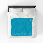 Nectar Napkins Brand Teal Love Blanket