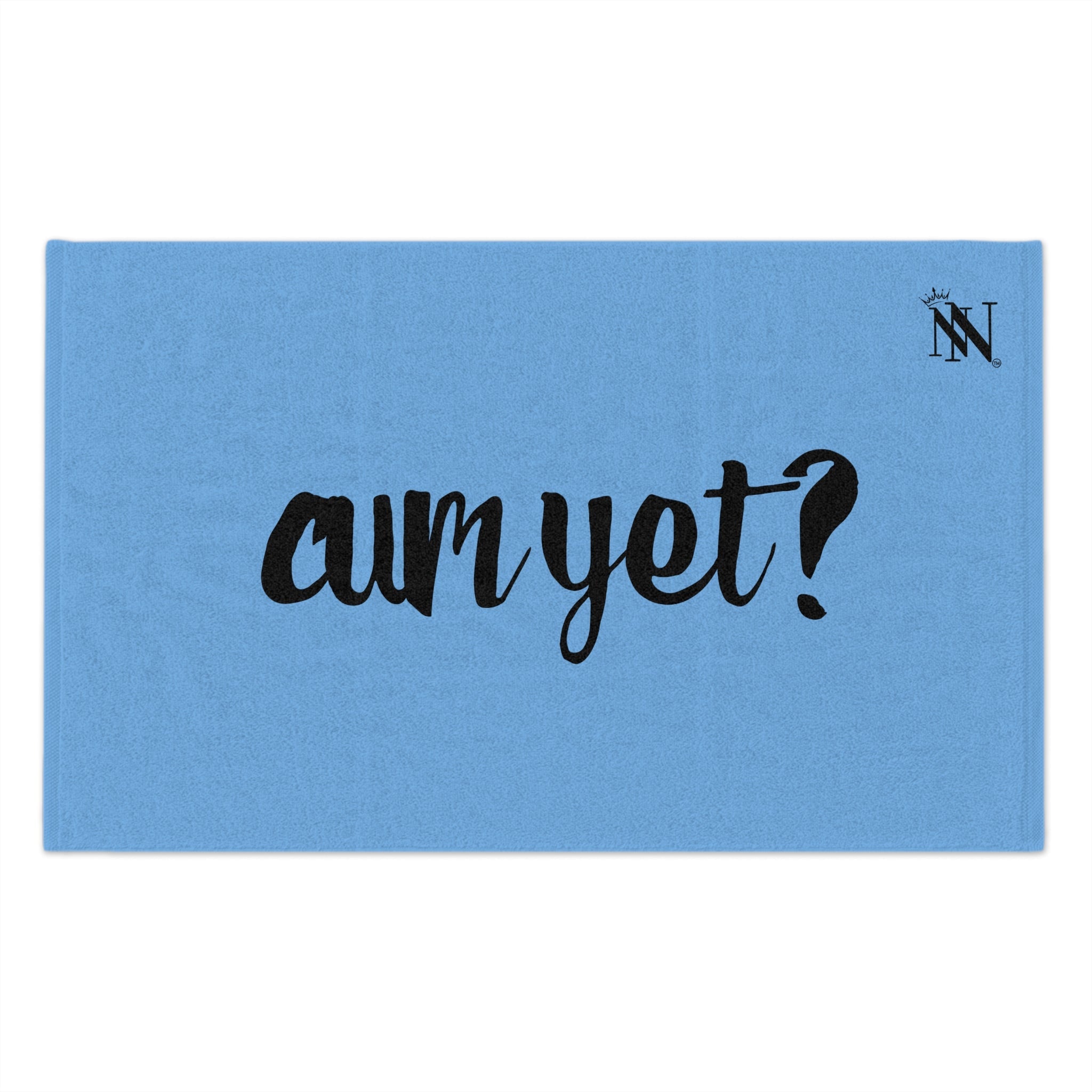 Cum Yet? Light Blue | Mix & Match Soft Fun-Flirty Lovers’ Towels