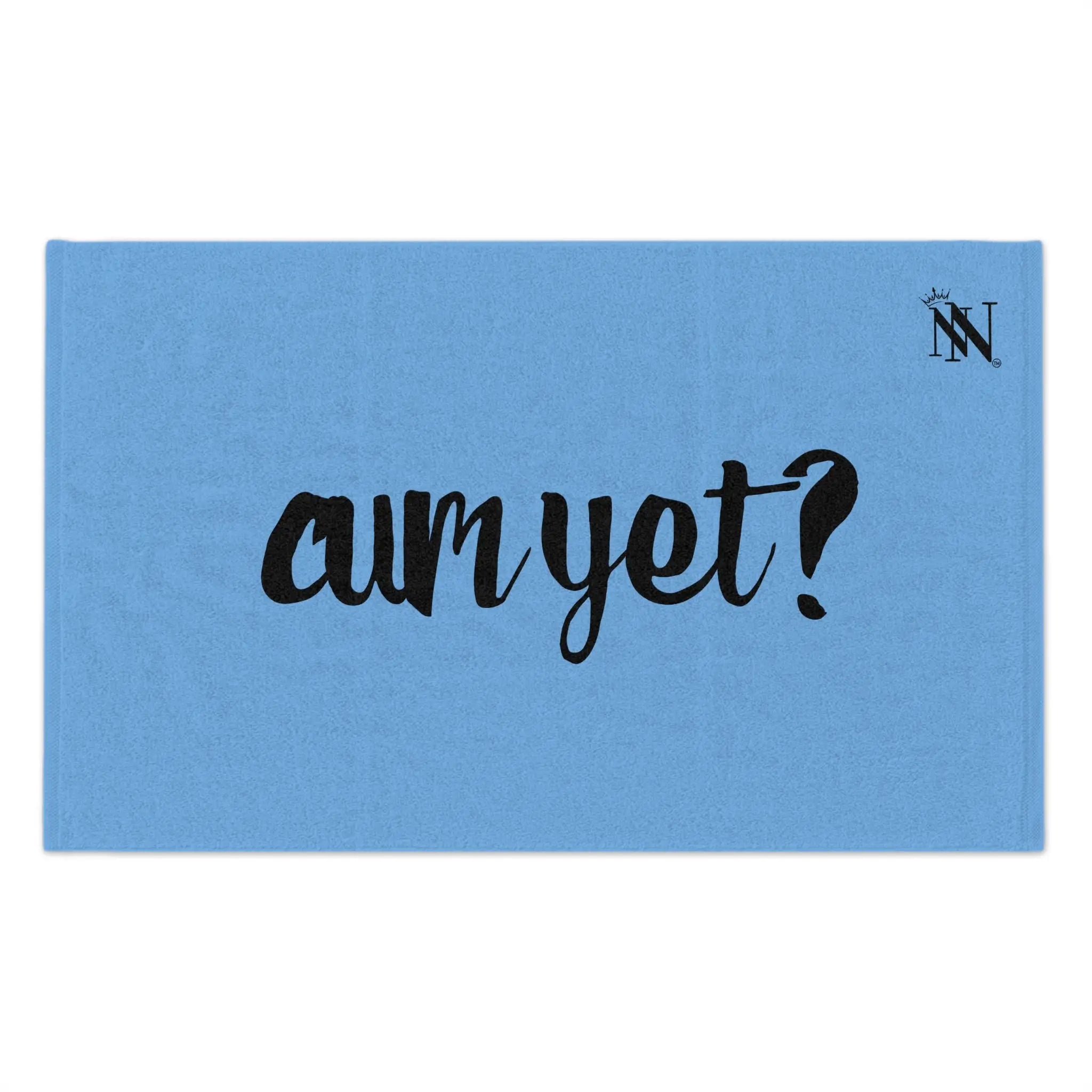 Cum Yet? Light Blue | Mix & Match Soft Fun-Flirty Lovers’ Towels