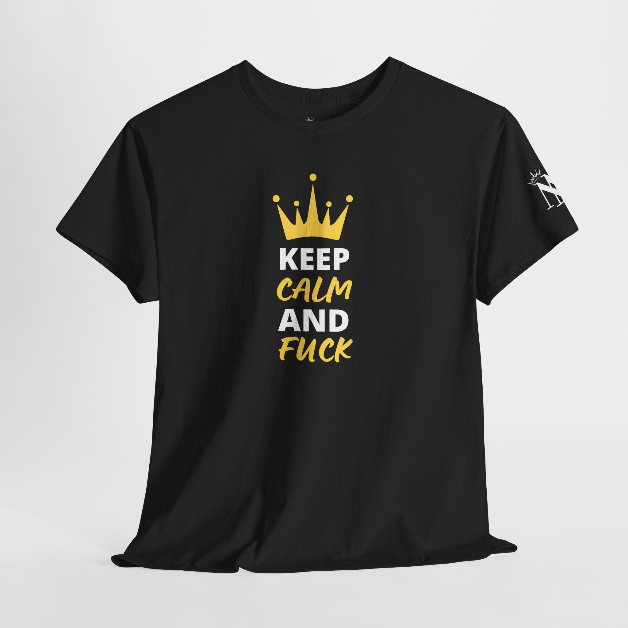 Keep Calm & Fuck Queen King | Mix & Match Cotton Unisex Fun-Flirty Lovers’ T-Shirts