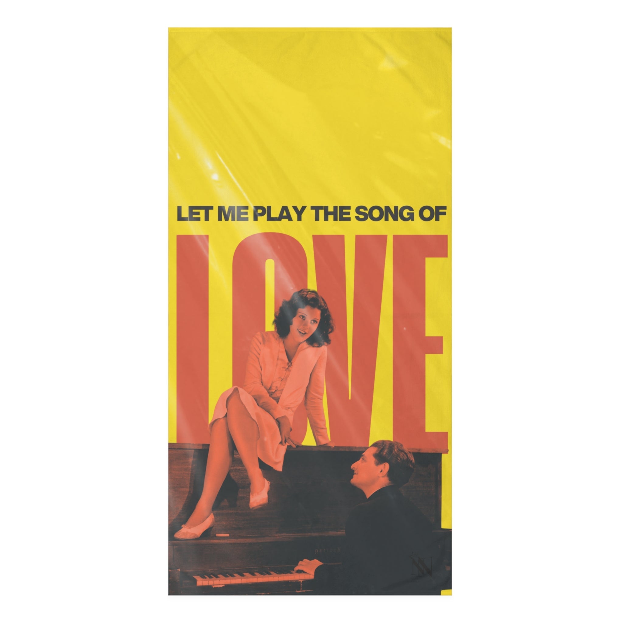 Let Me Play the Song of Love | Mix & Match XL Fun-Flirty Lovers’ Towels
