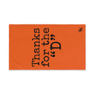 Thanks for the ’D’ Orange | Mix & Match Classic Fun-Flirty Lovers’ Towels