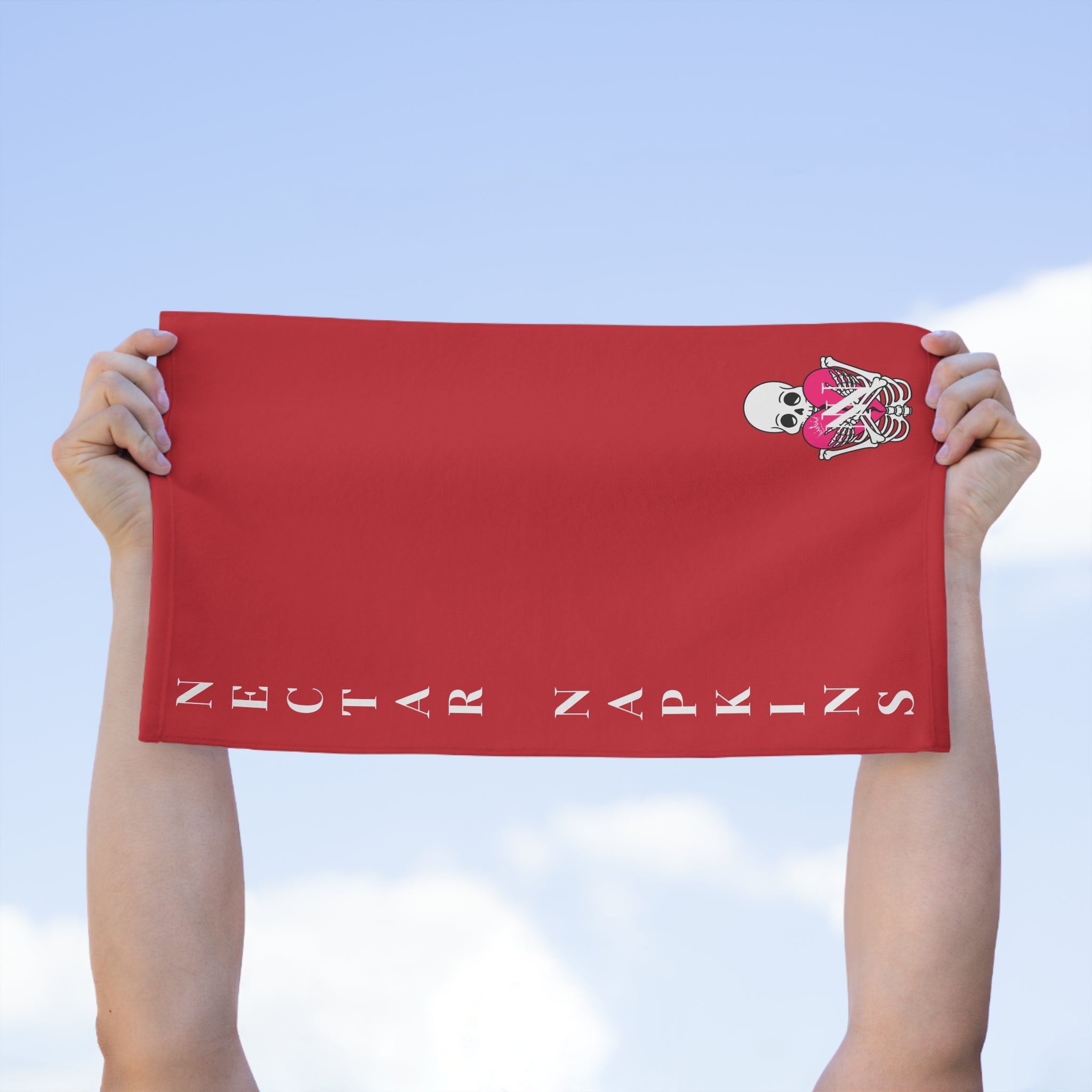 Nectar Napkins Brand Red | Nectar Napkins Fun-Flirty Lovers’ Towels