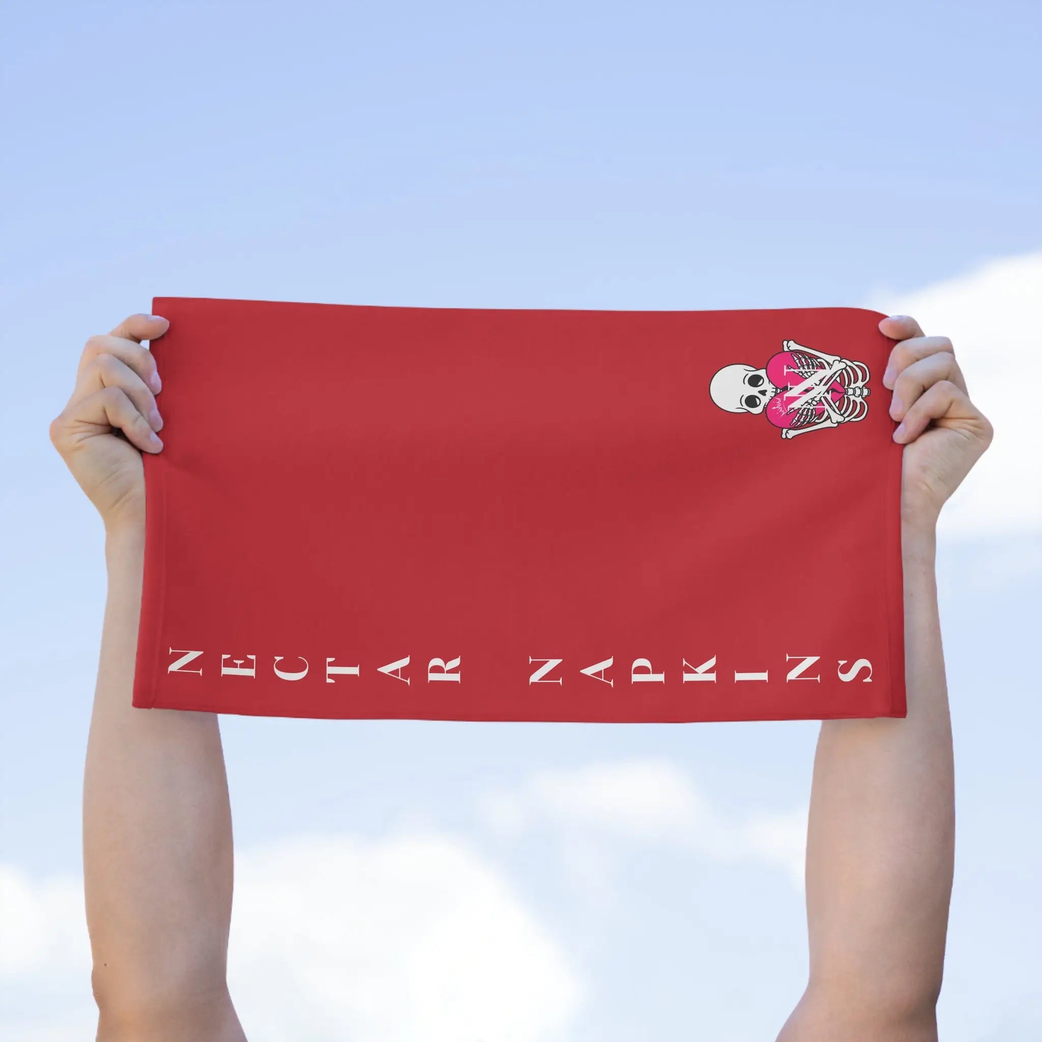 Nectar Napkins Brand Red | Nectar Napkins Fun-Flirty Lovers’ Towels