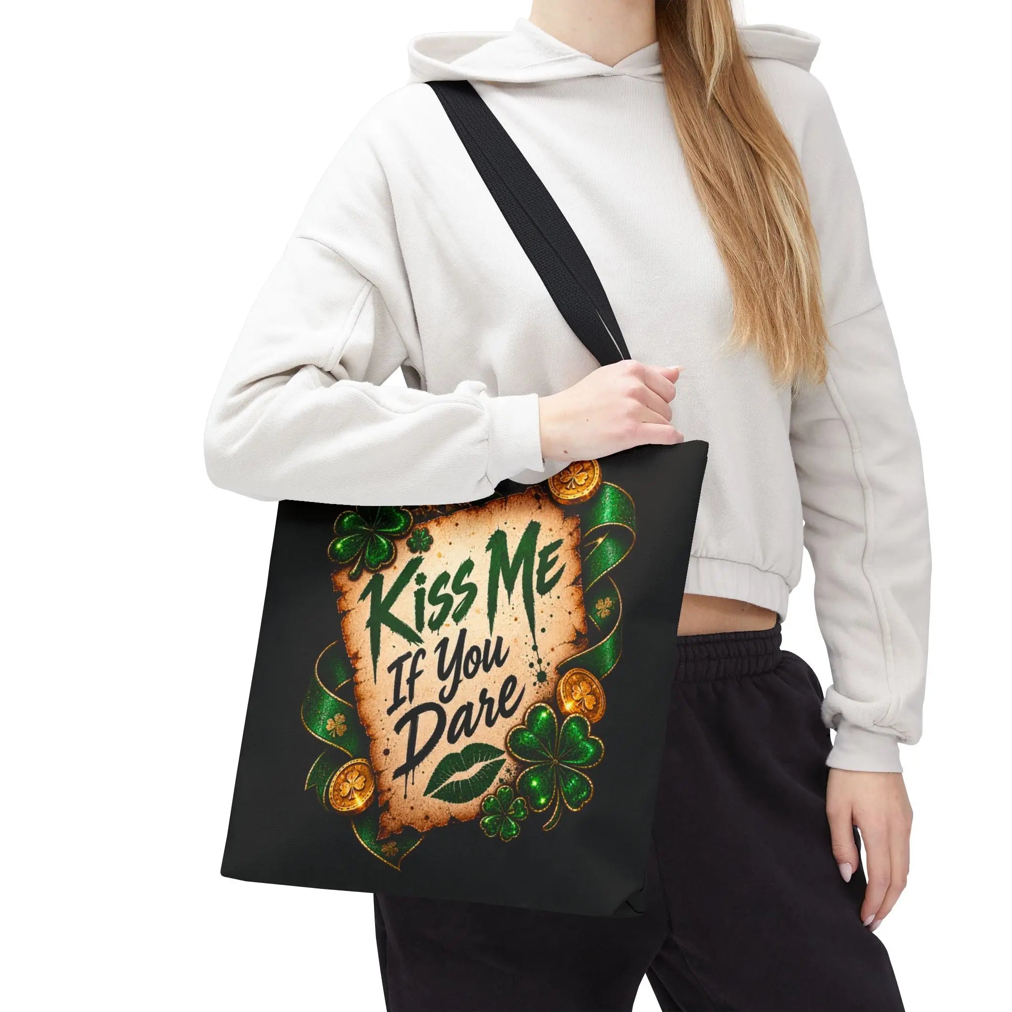 Kiss Me If You Dare Irish Love Tote Bag