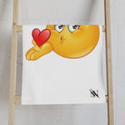 Blow Me a Kiss Emoji Cum Towel