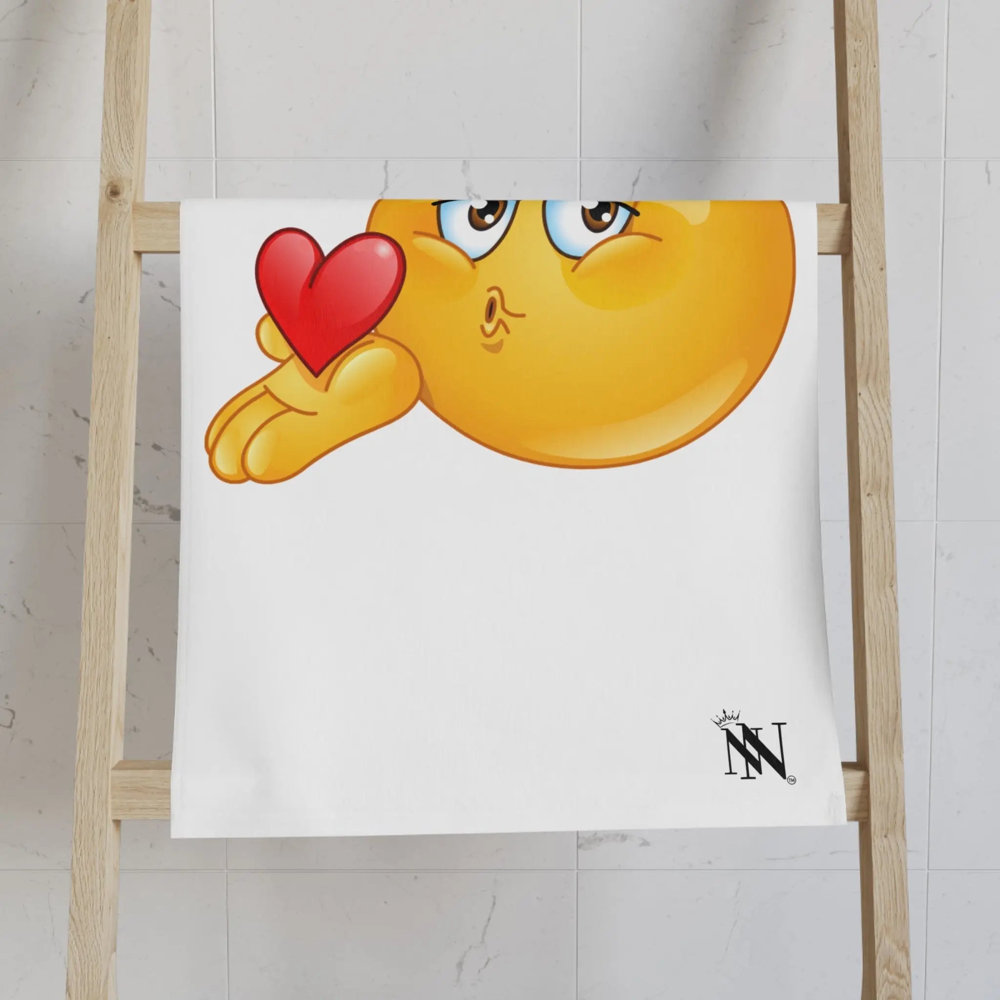 Blow Me a Kiss Emoji Cum Towel