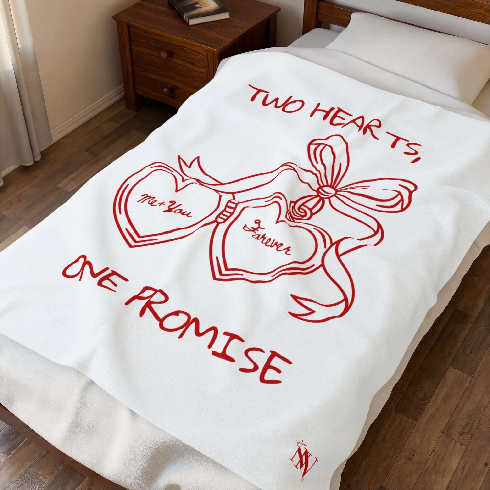 Two Hearts One Promise Blanket