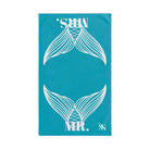 Mr. Mrs. Mermaid Shareable Sides Teal Cum Towel