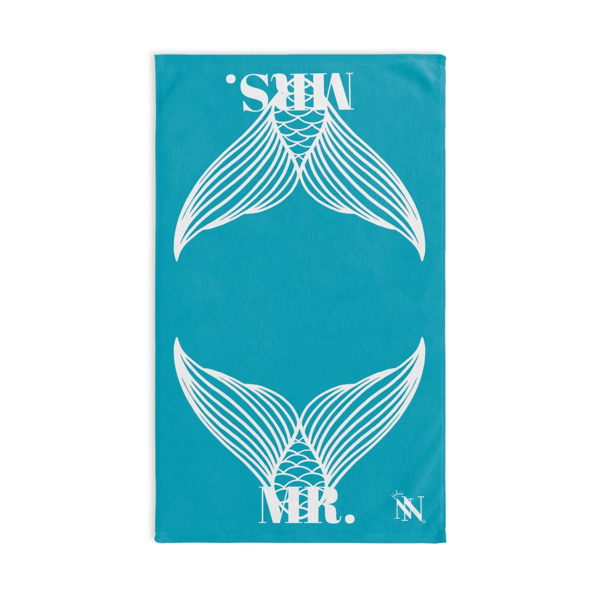 Mr. Mrs. Mermaid Shareable Sides Teal Cum Towel