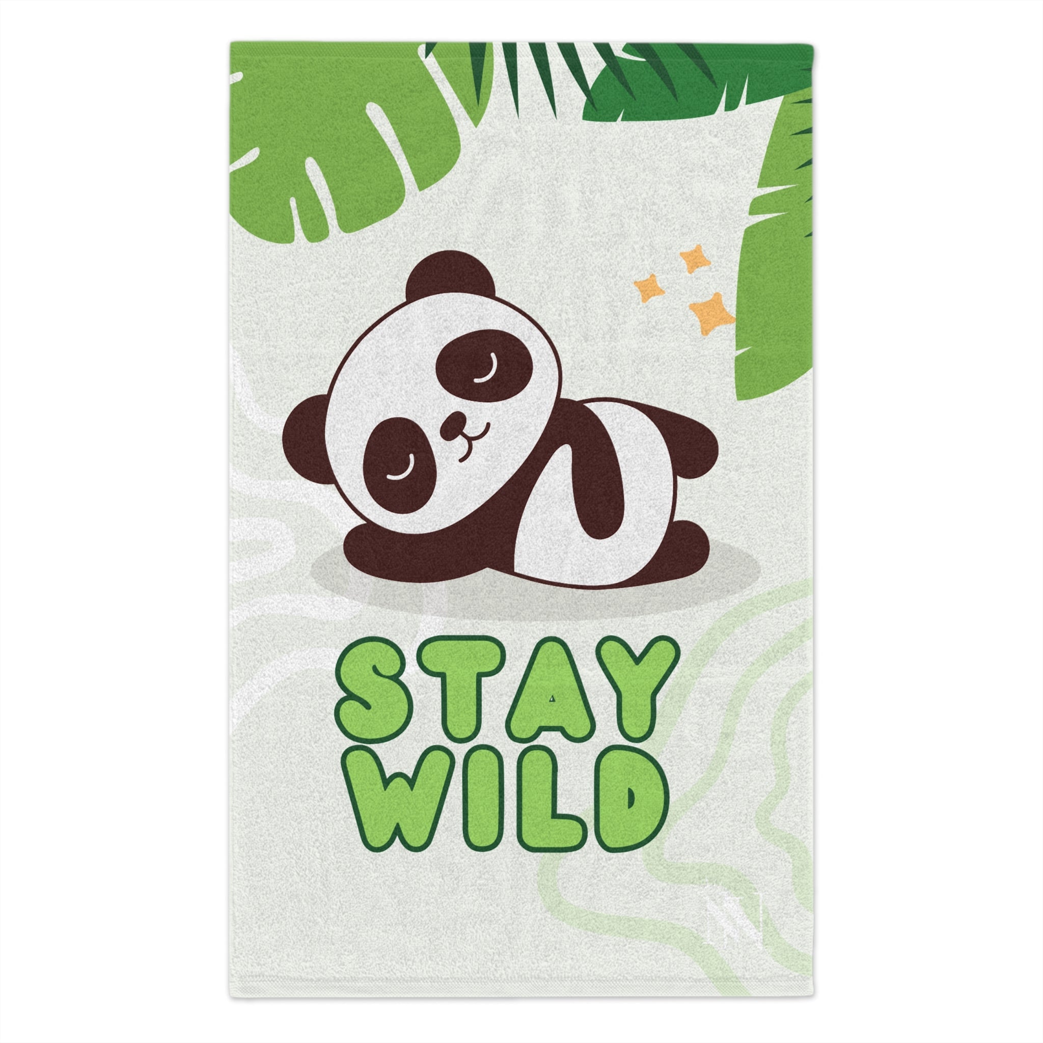 Stay Wild Cute Panda | Mix & Match Soft Fun-Flirty Lovers’ Towels