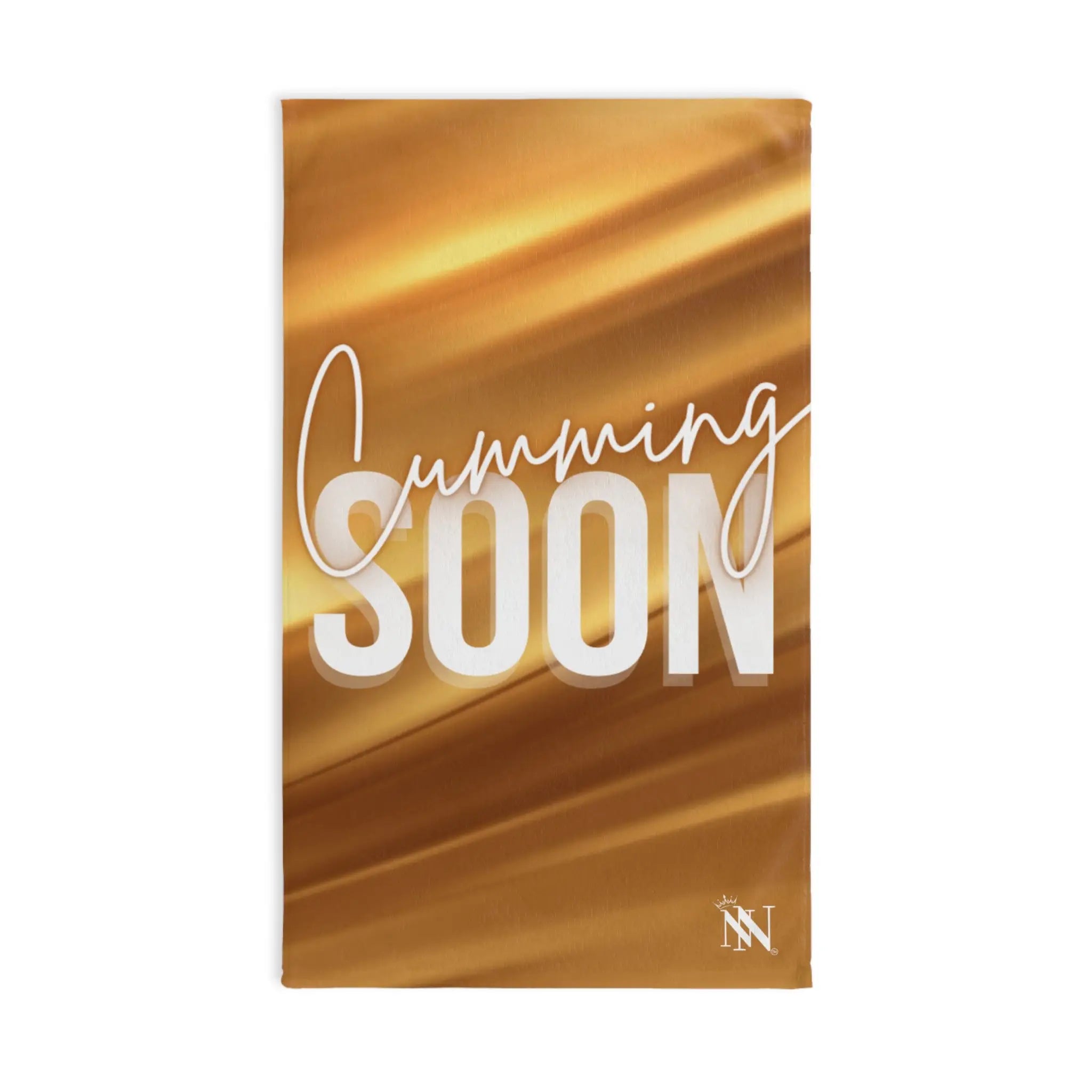 Cumming Soon 24k Gold Print Cum Towel