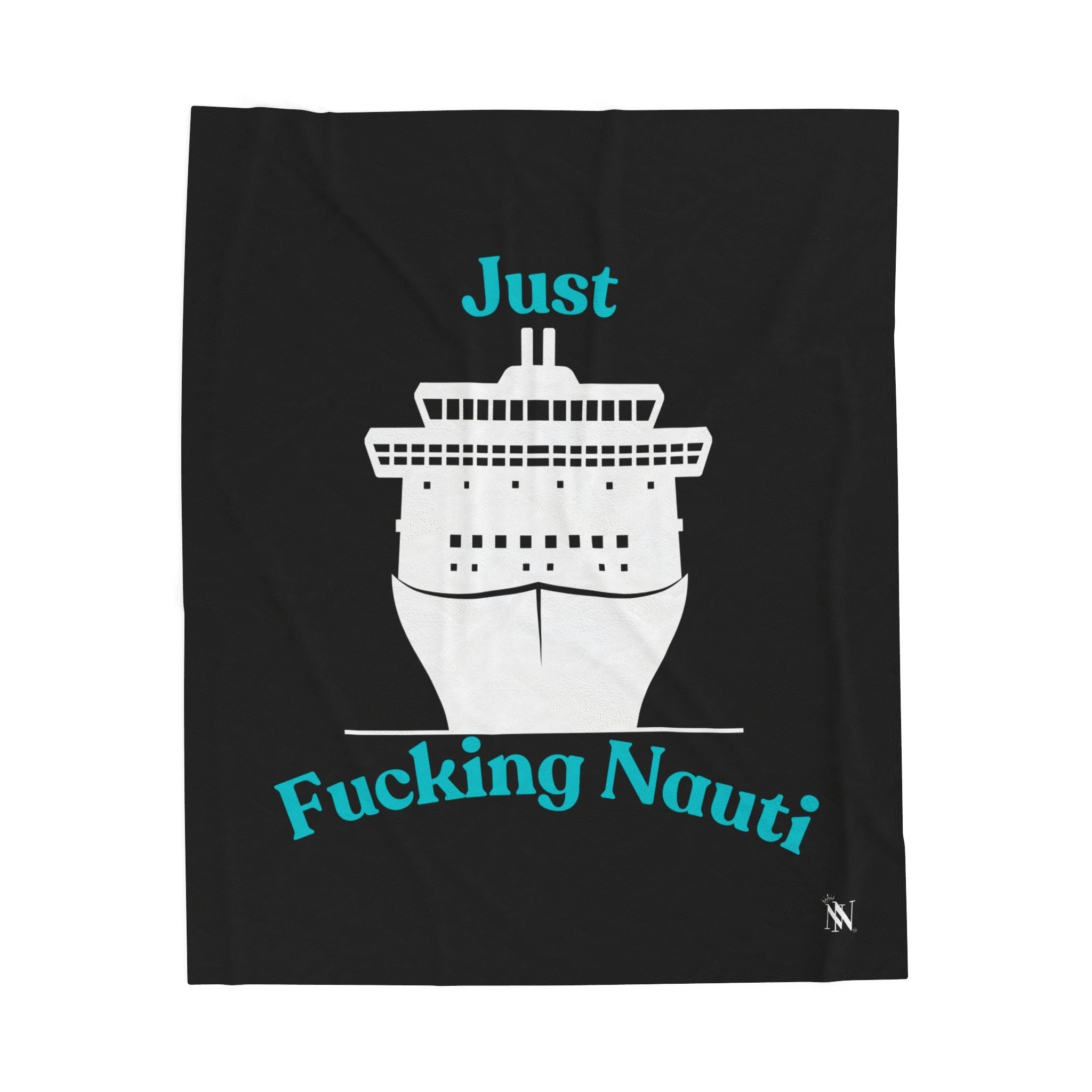 Just Fucking Nauti Black | Mix & Match Velveteen Fun-Flirty Lovers’ Blankets