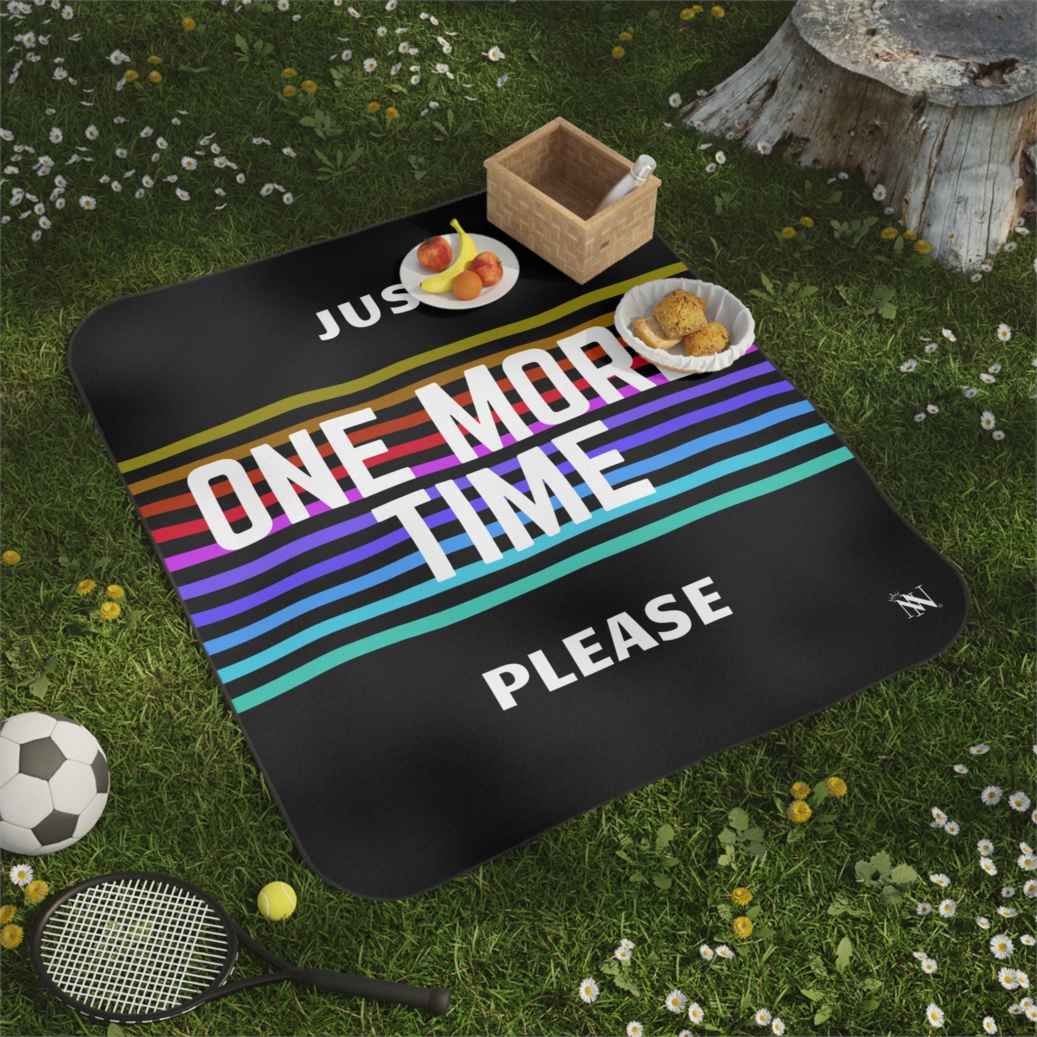 Just One More Time Please | Mix Match Fun-Flirty Lovers’ Water-Resistant Blankets