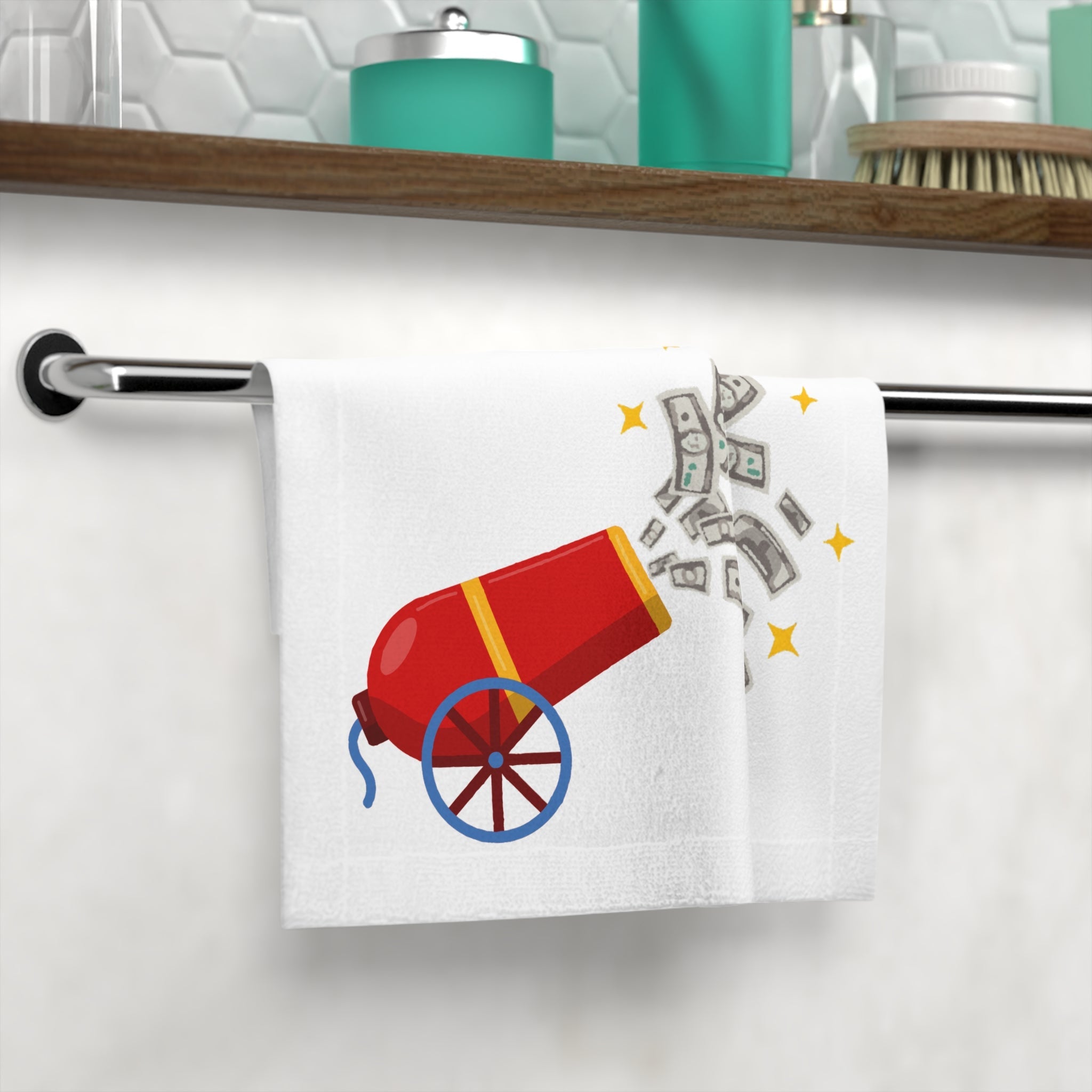 Money Shot Cannon Emoji | Mix & Match Lils’ Fun-Flirty Lovers’ Towels