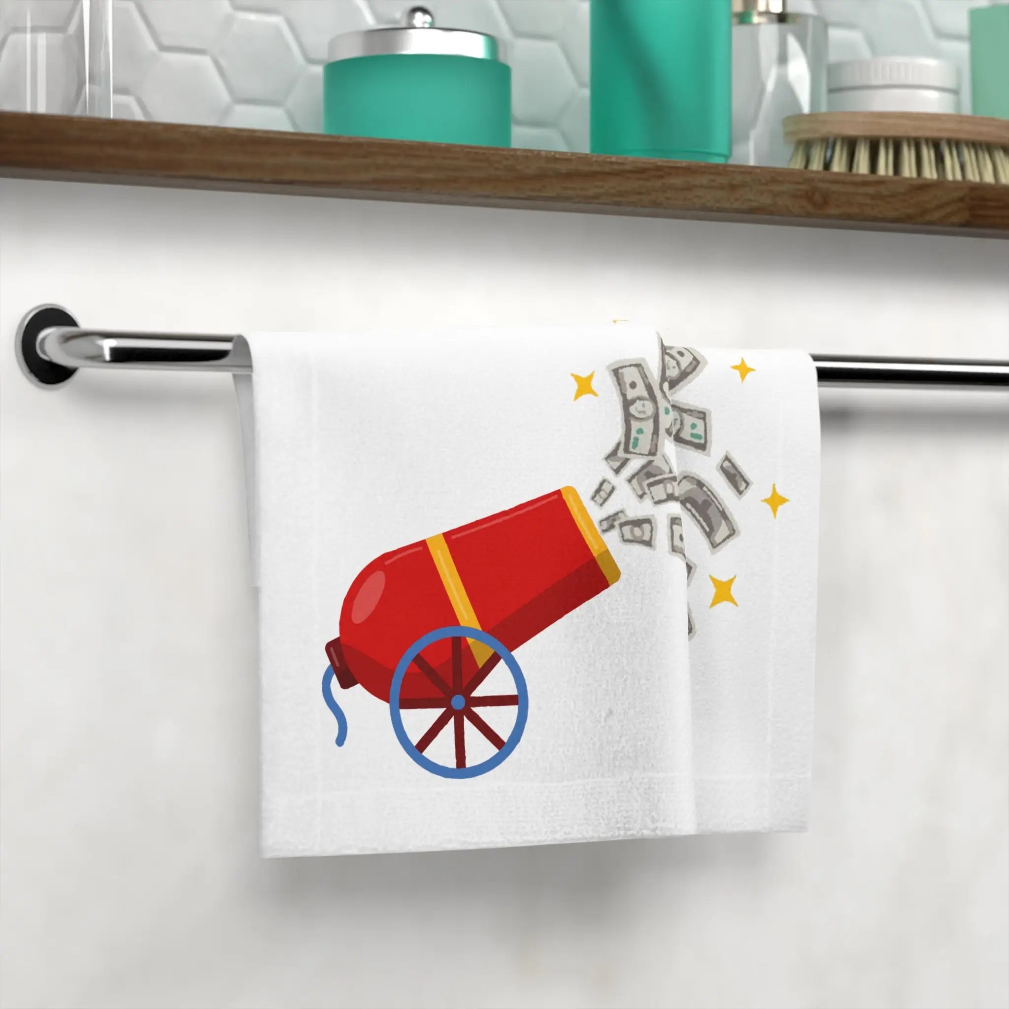 Money Shot Cannon Emoji | Mix & Match Lils’ Fun-Flirty Lovers’ Towels