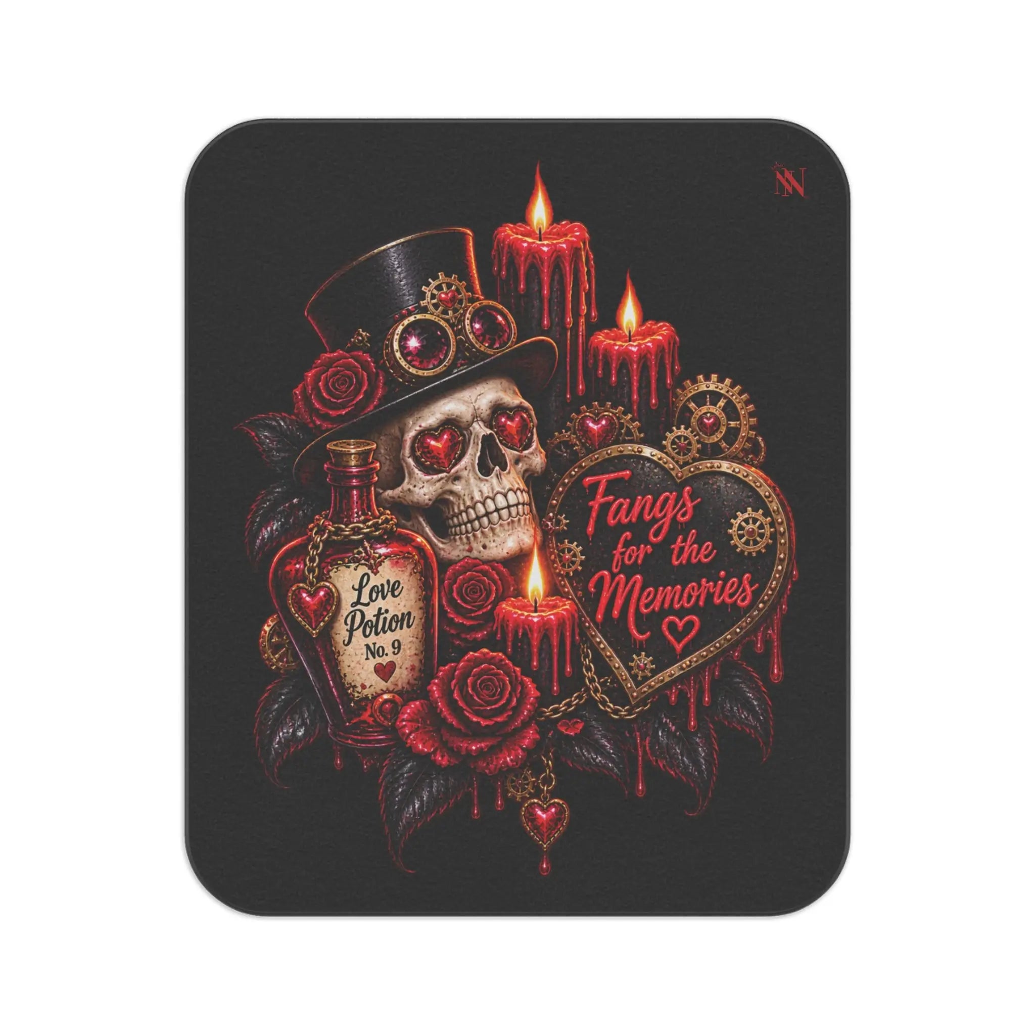 Fangs for the Memories Skull | Nectar Napkins Fun-Flirty Lovers’ Sex Blankets