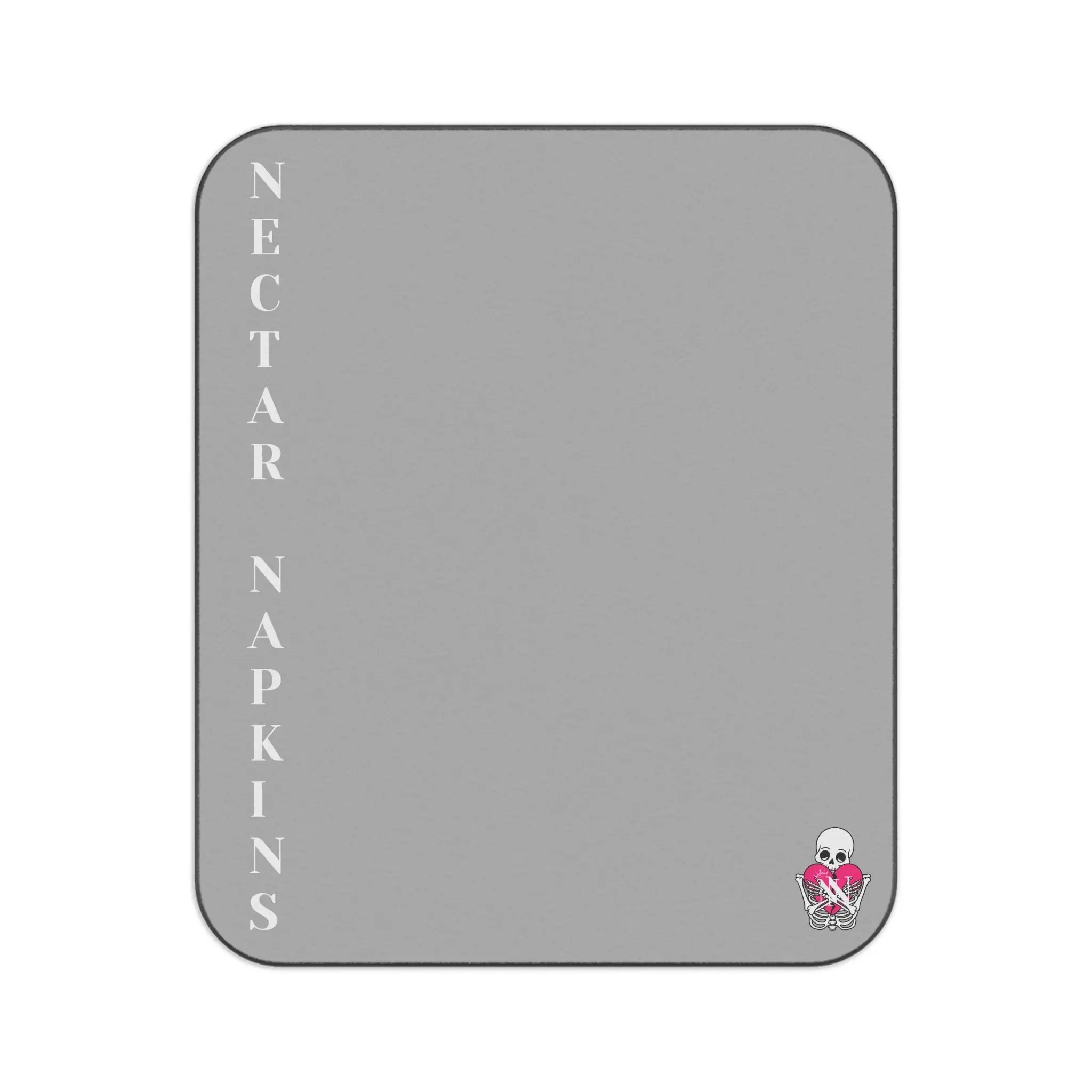 Nectar Napkins Brand Light Grey Water-Resistant Sex Blanket