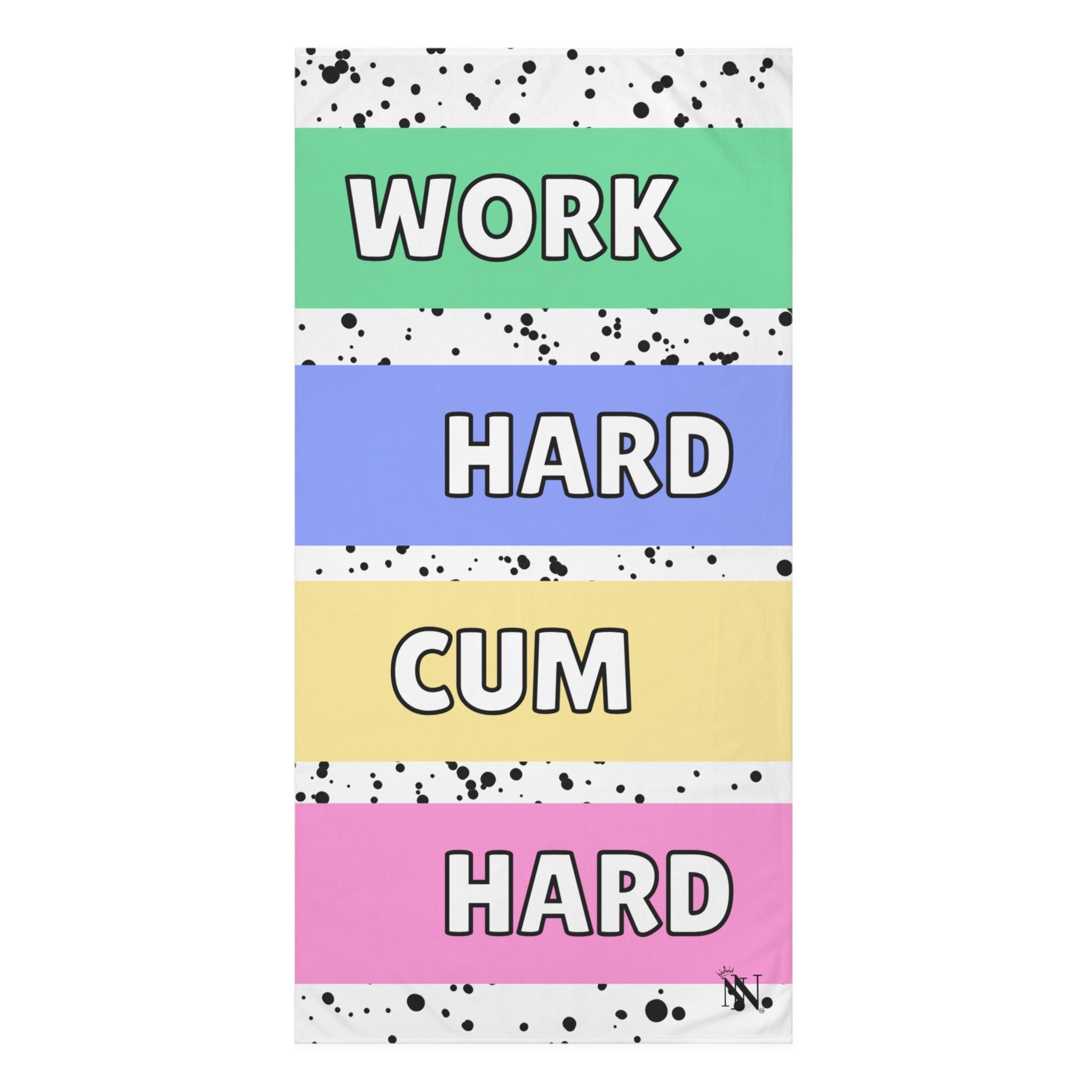 Work Hard Cum Hard | Mix & Match XL Fun-Flirty Lovers’ Towels