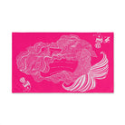 Mermaid Sitting Her Back Turned Signature Pink Cum Towel
