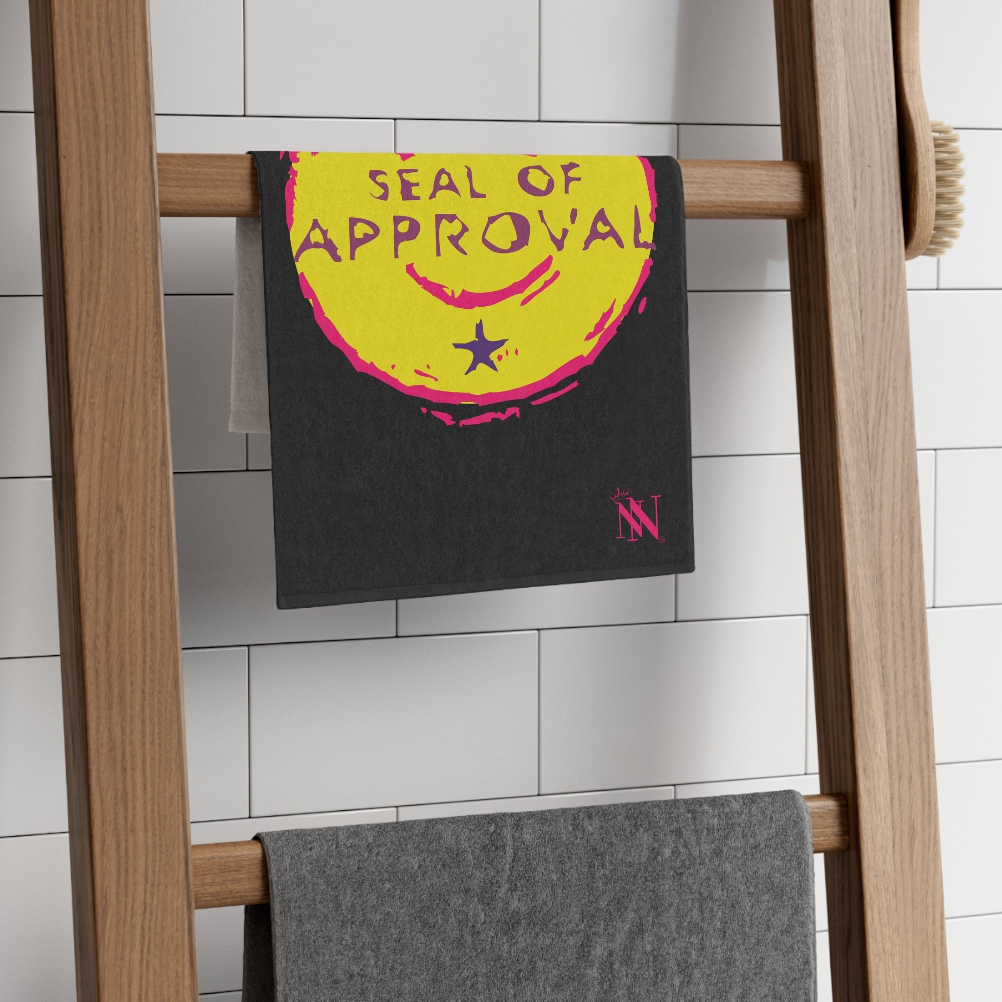 Seal of Approval Black | Mix & Match Soft Fun-Flirty Lovers’ Towels